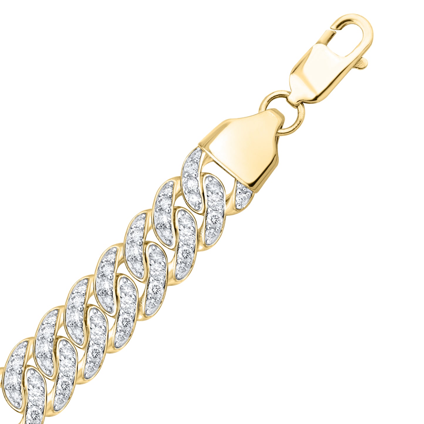 14kt Yellow Gold 9.50 CTW Lab Diamond Bracelet