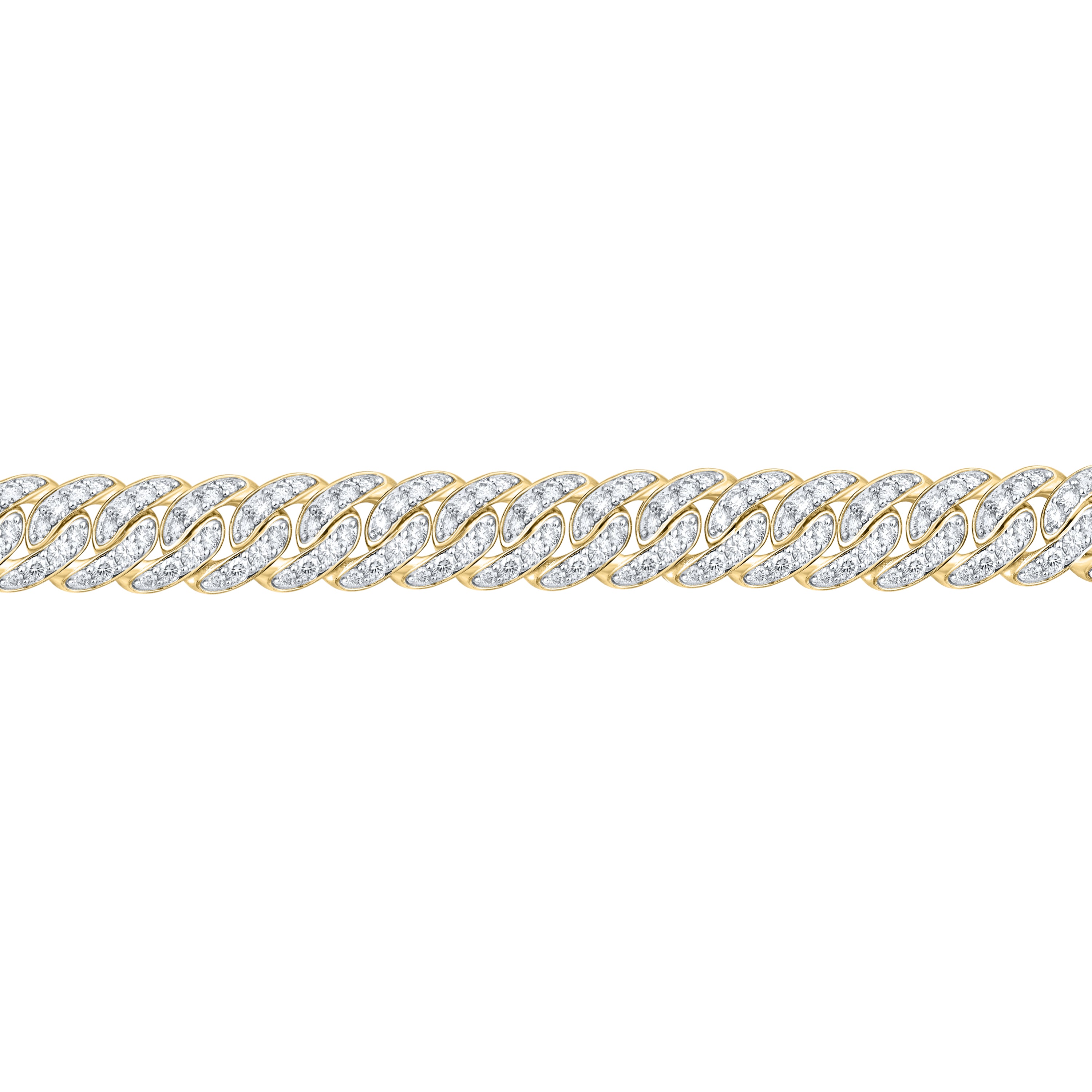 14kt Yellow Gold 9.50 CTW Lab Diamond Bracelet