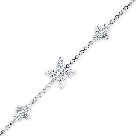 925 lab diamond bracelet 2.99 ctw