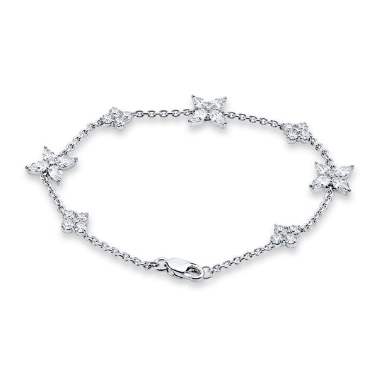 925 lab diamond bracelet 2.99 ctw