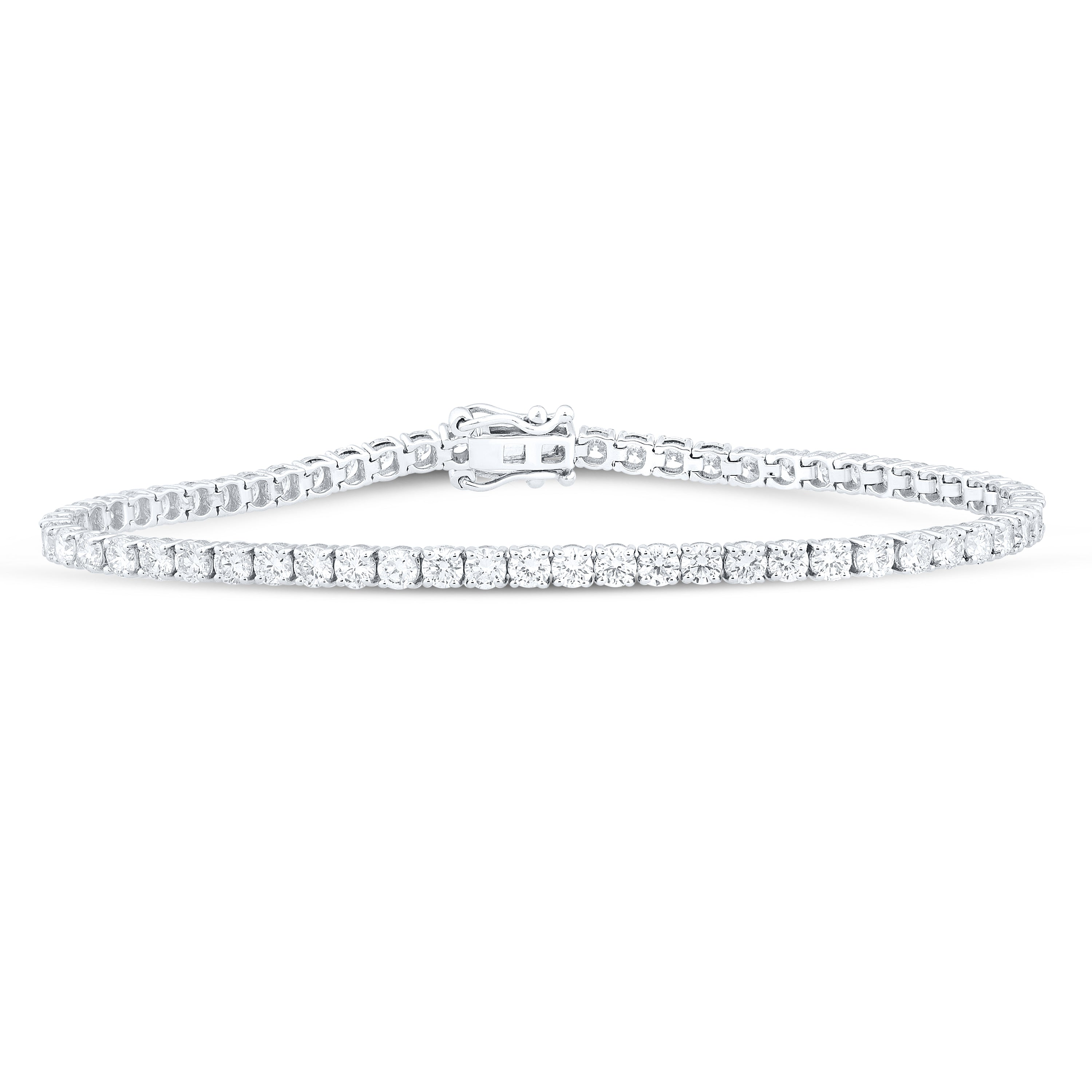 14KT White Gold 5.00 CTW Lab Diamond Tennis Bracelet