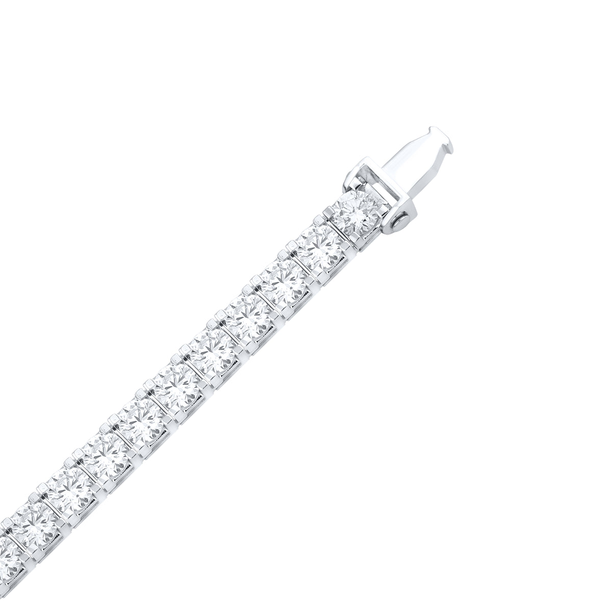 14kt white gold 7 CTW Lab Diamond Tennis Bracelet
