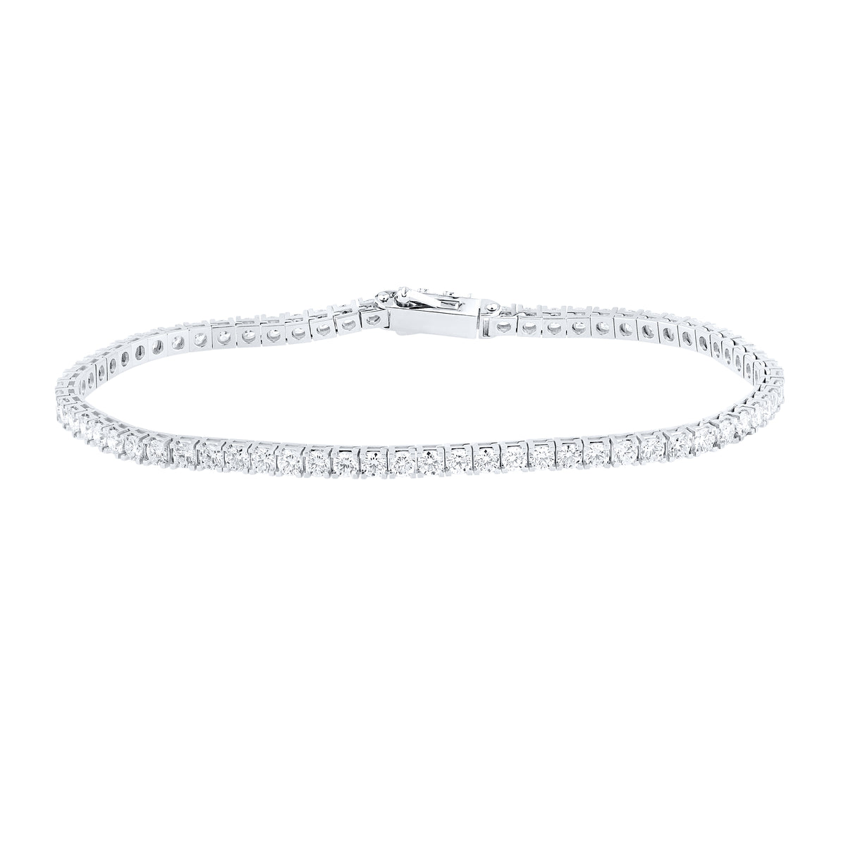 14kt white gold 7 CTW Lab Diamond Tennis Bracelet