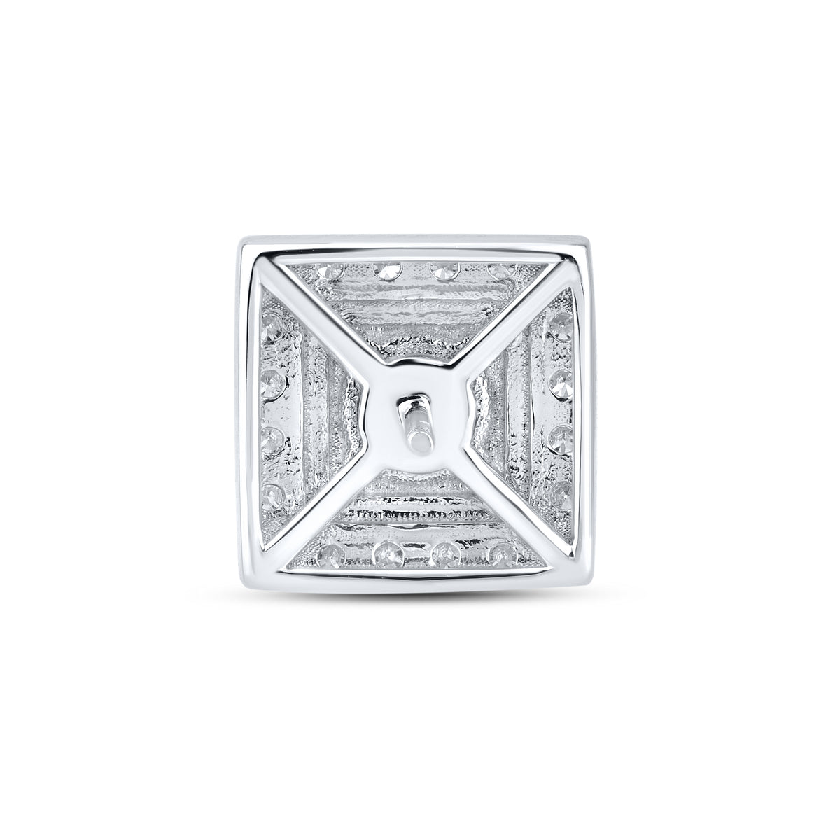14k White Gold 1.75 CTW Lab Diamond Earring