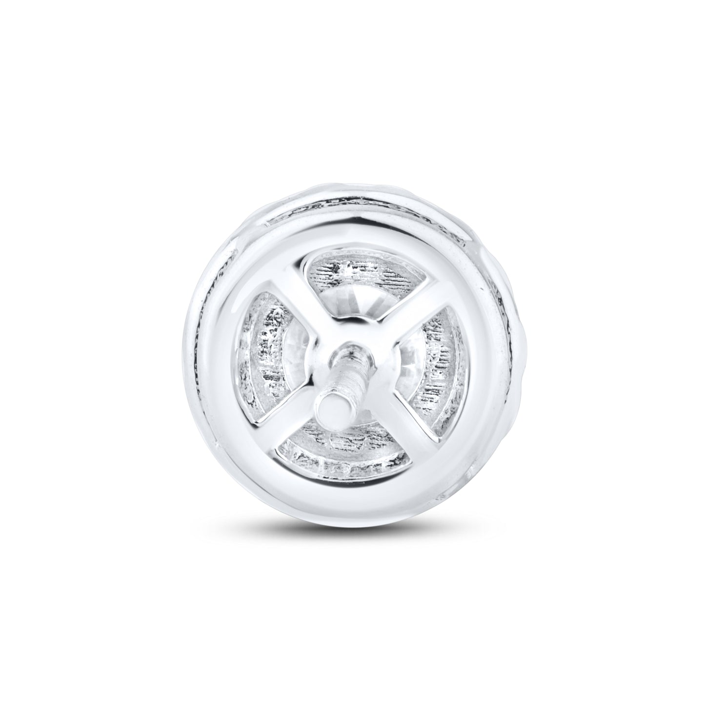 14k White Gold 1 CTW Lab Diamond Earring