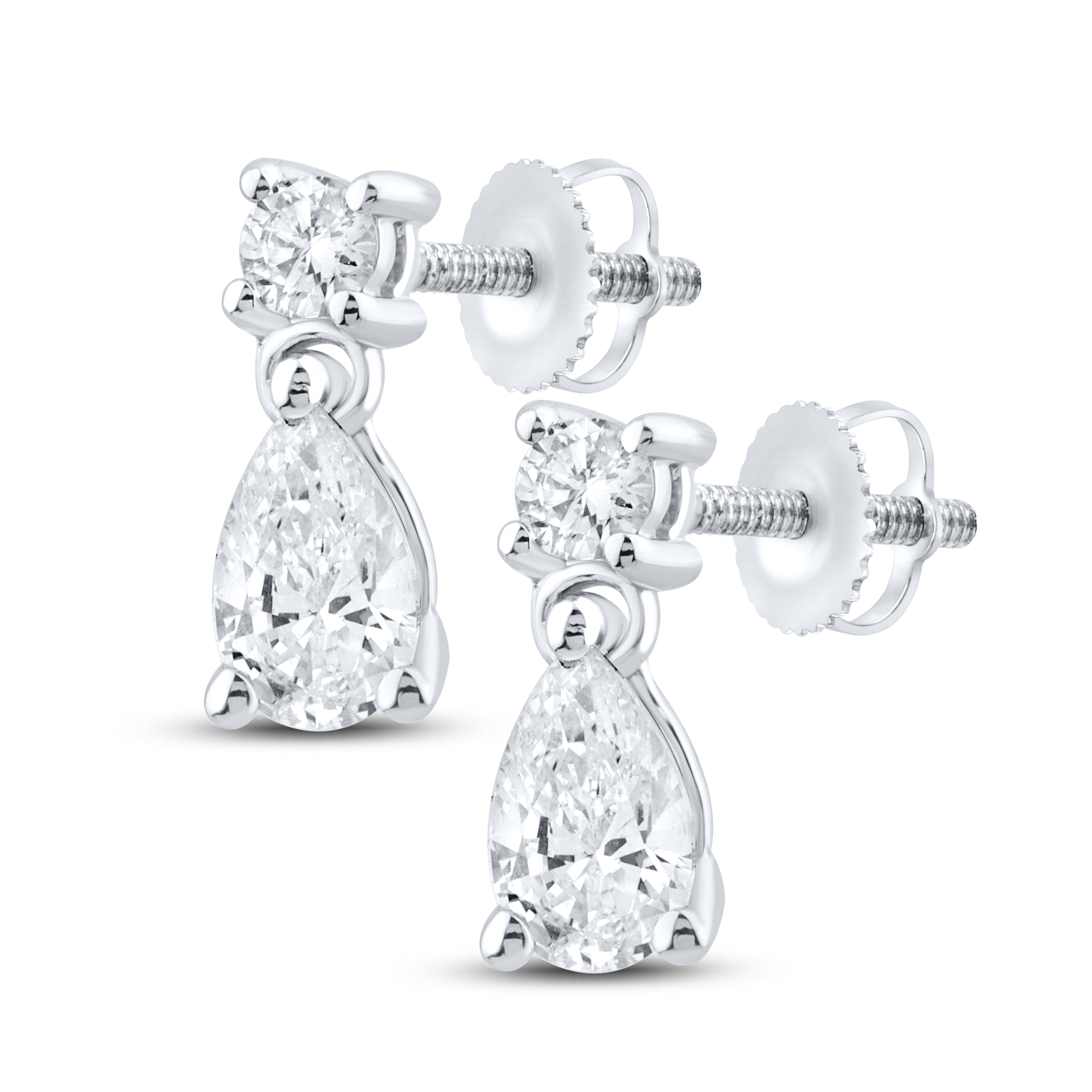 14kt White Gold 0.49 CTW Lab Diamond  Earrings