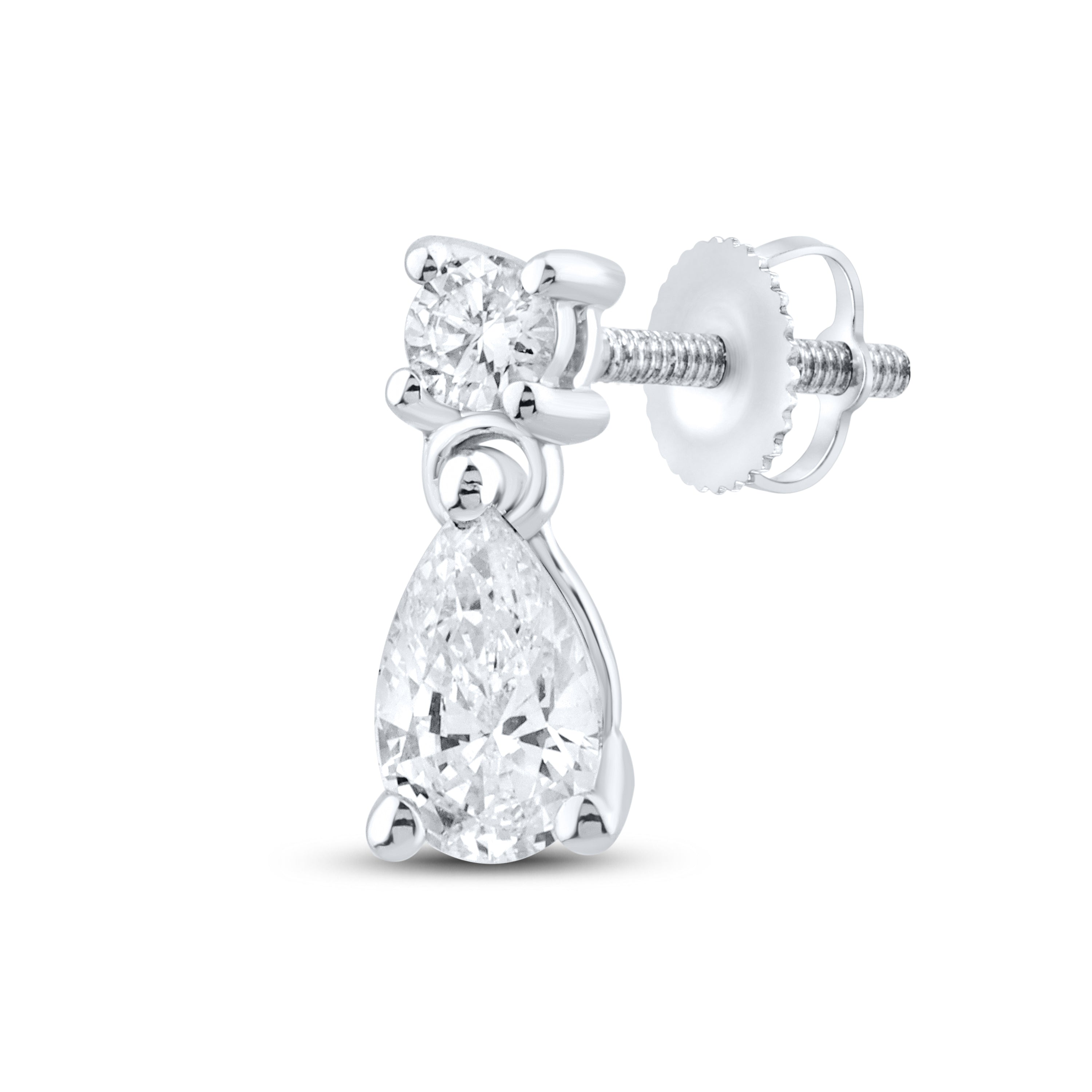 14kt White Gold 0.49 CTW Lab Diamond  Earrings