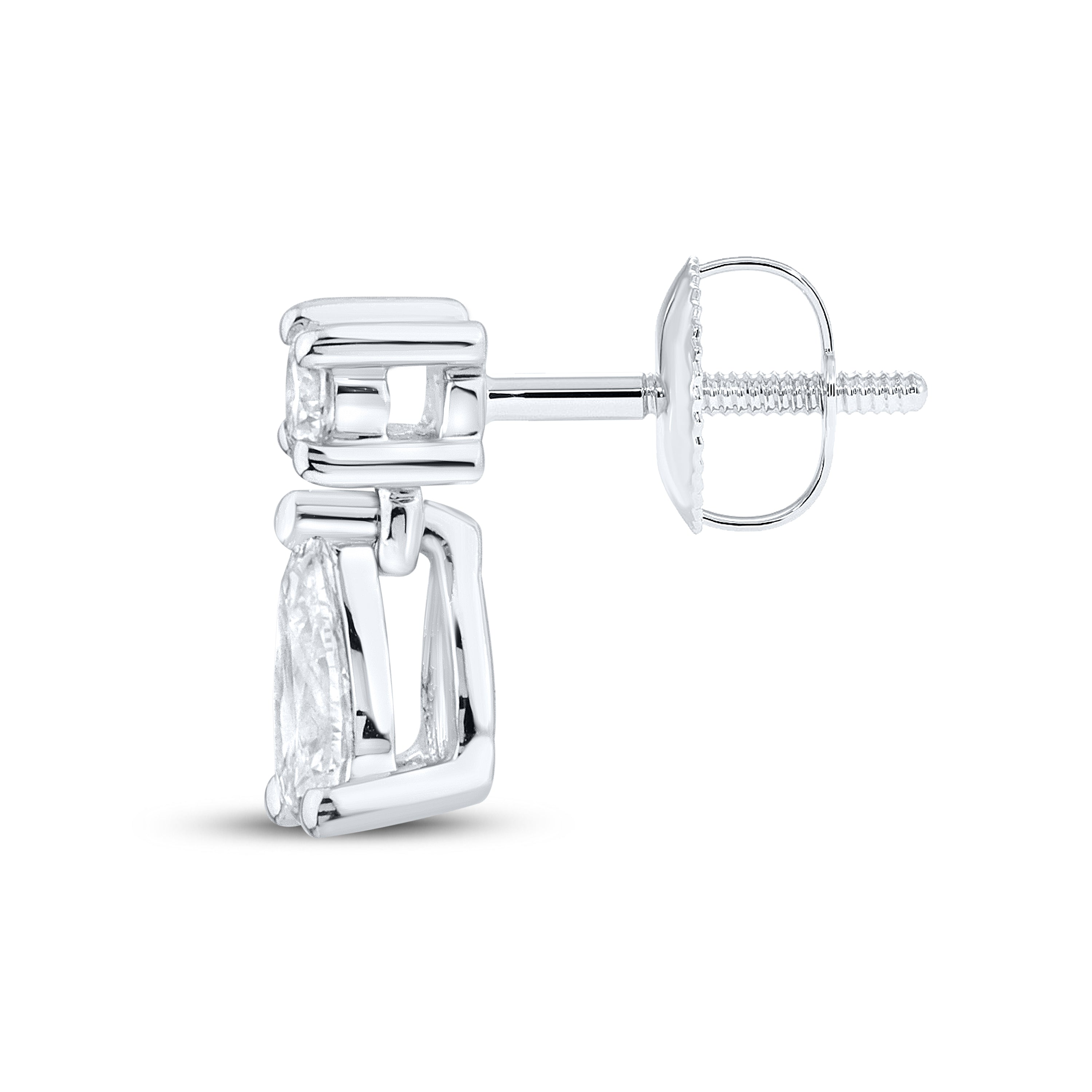 14kt White Gold 0.49 CTW Lab Diamond  Earrings