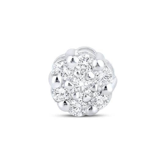 10k White Gold 0.15ctw lab diamond earrings