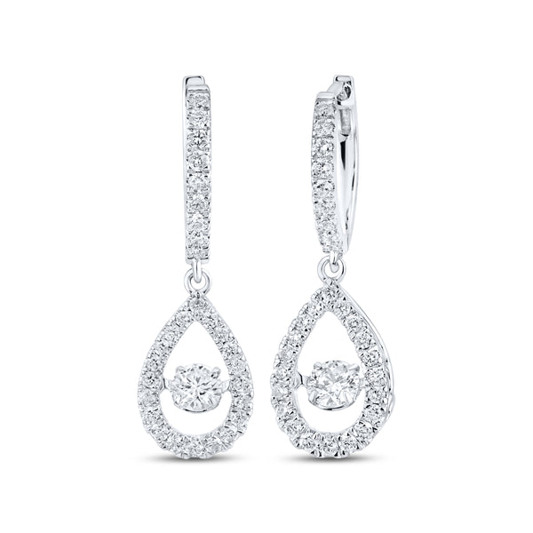 0.75 ctw lab diamond hoop drops
