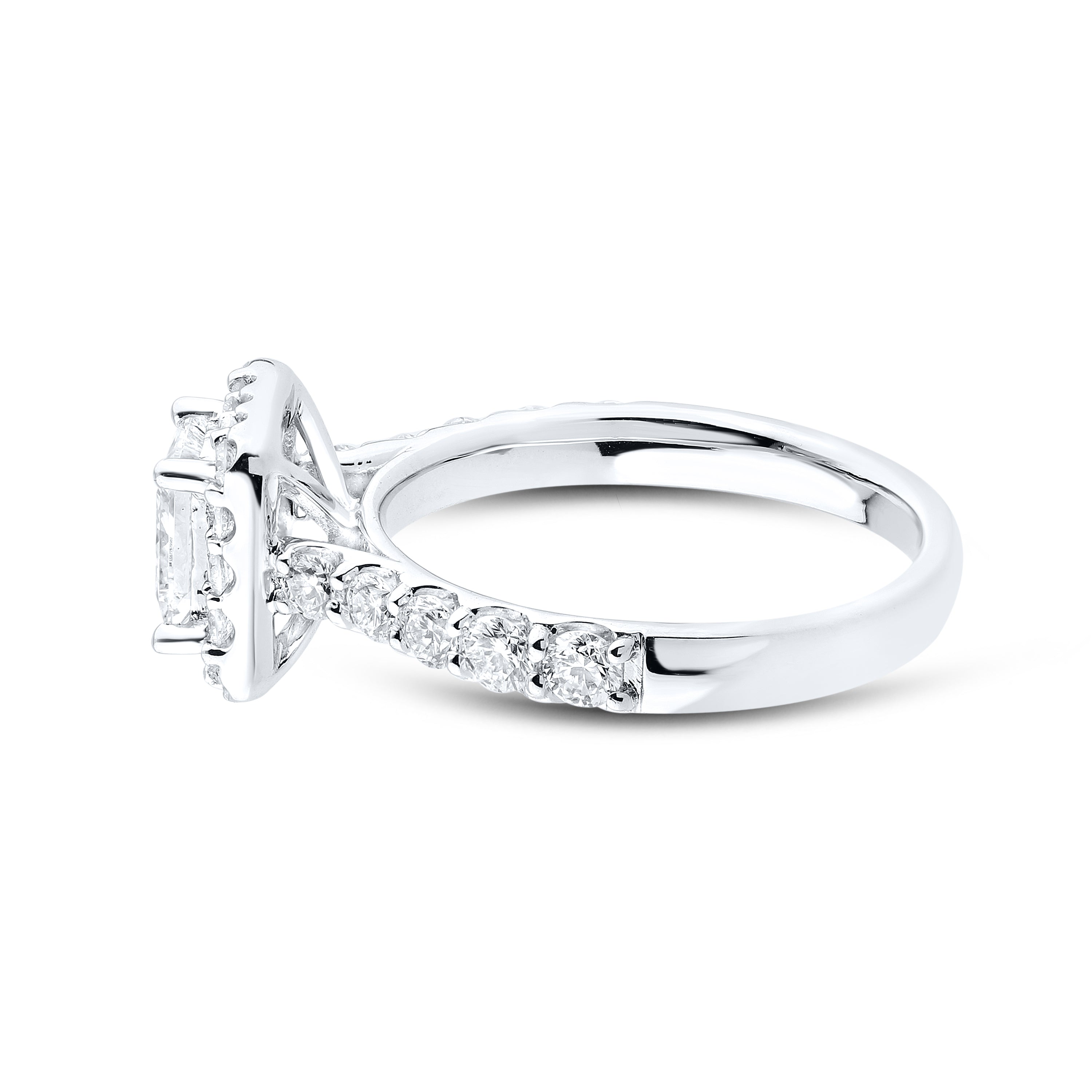 14kt White Gold 1.90 CTW Lab Diamond Engagement Ring