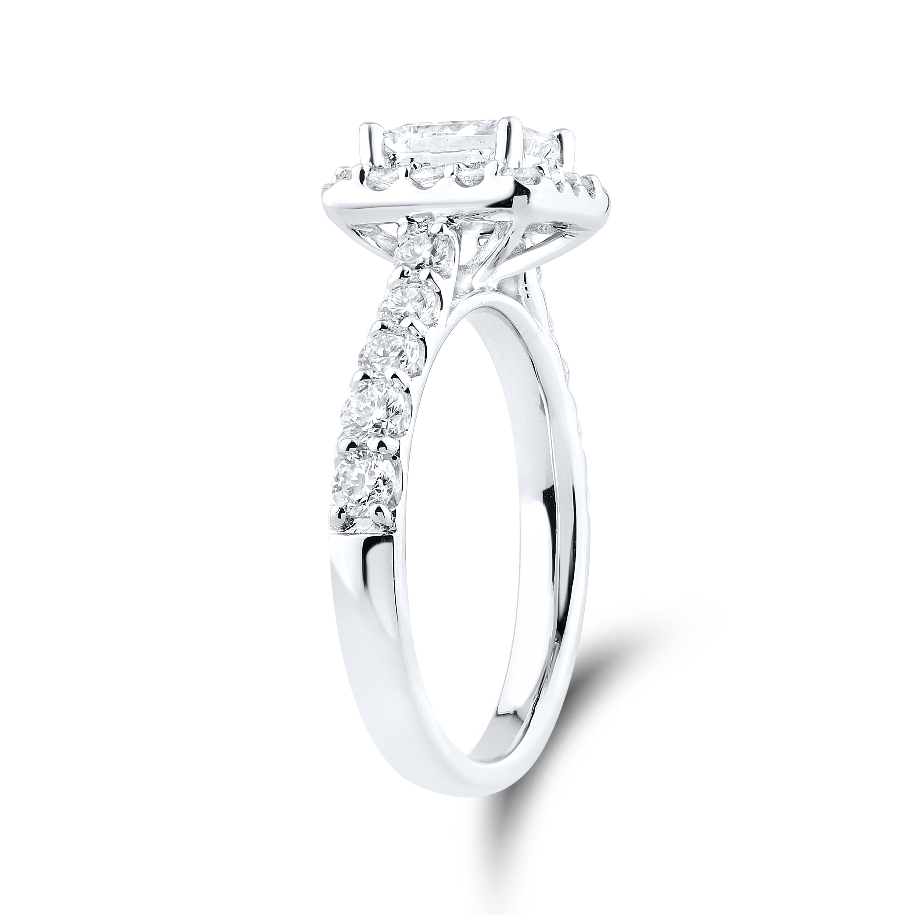 14kt White Gold 1.90 CTW Lab Diamond Engagement Ring
