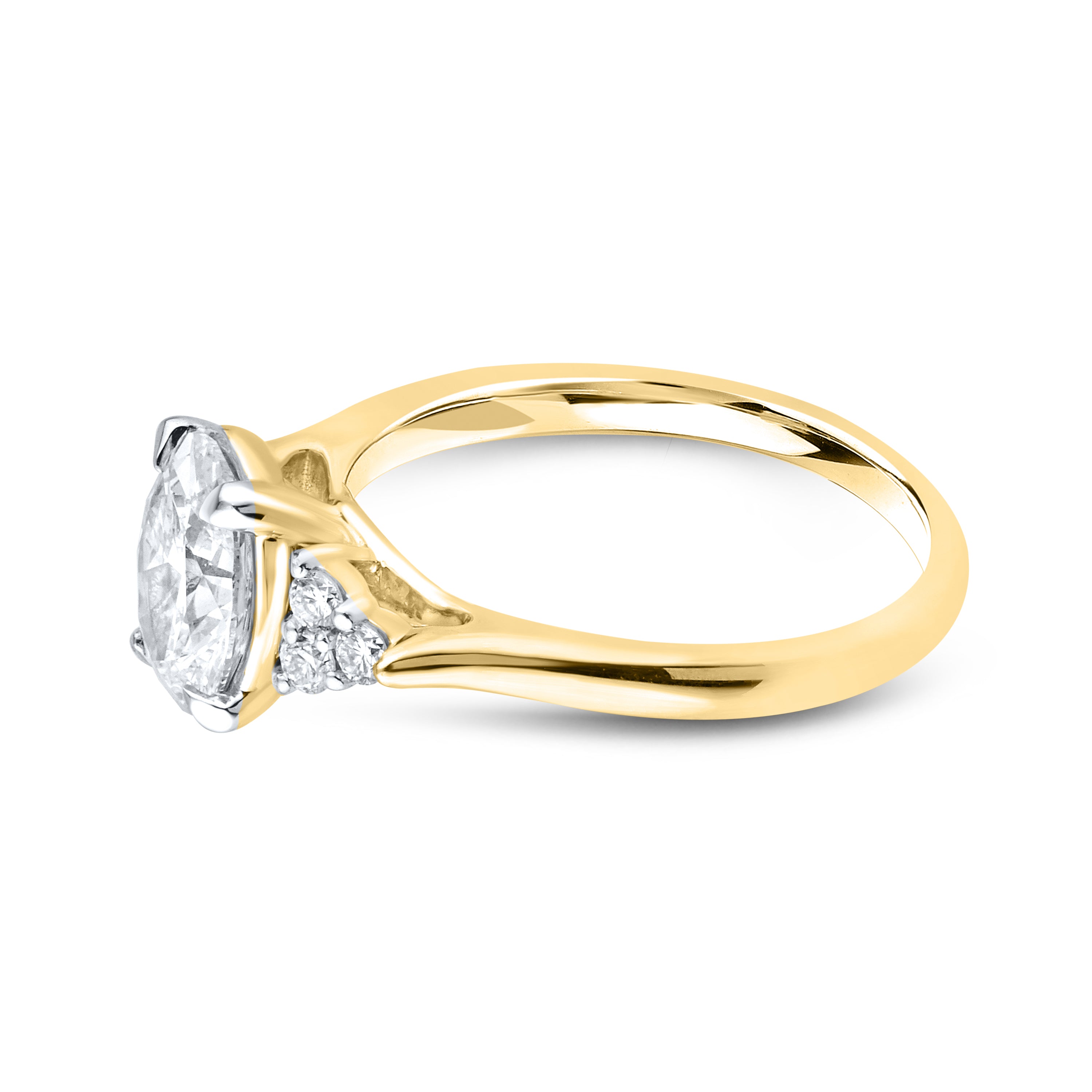 14kt White Gold 1.69 CTW Lab Diamond Engagement Ring