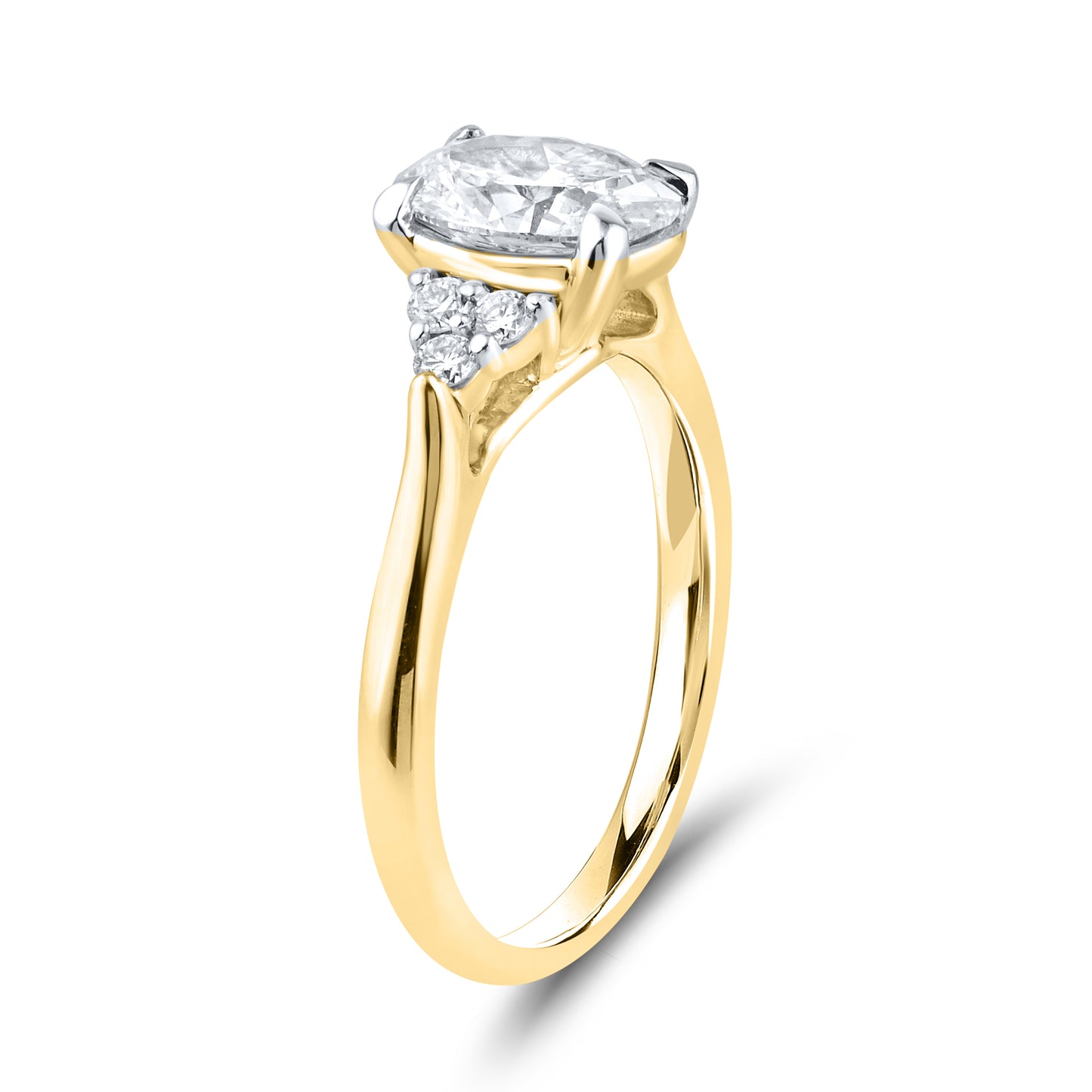 14kt Yellow Gold 1.69 CTW Lab Diamond Engagement Ring