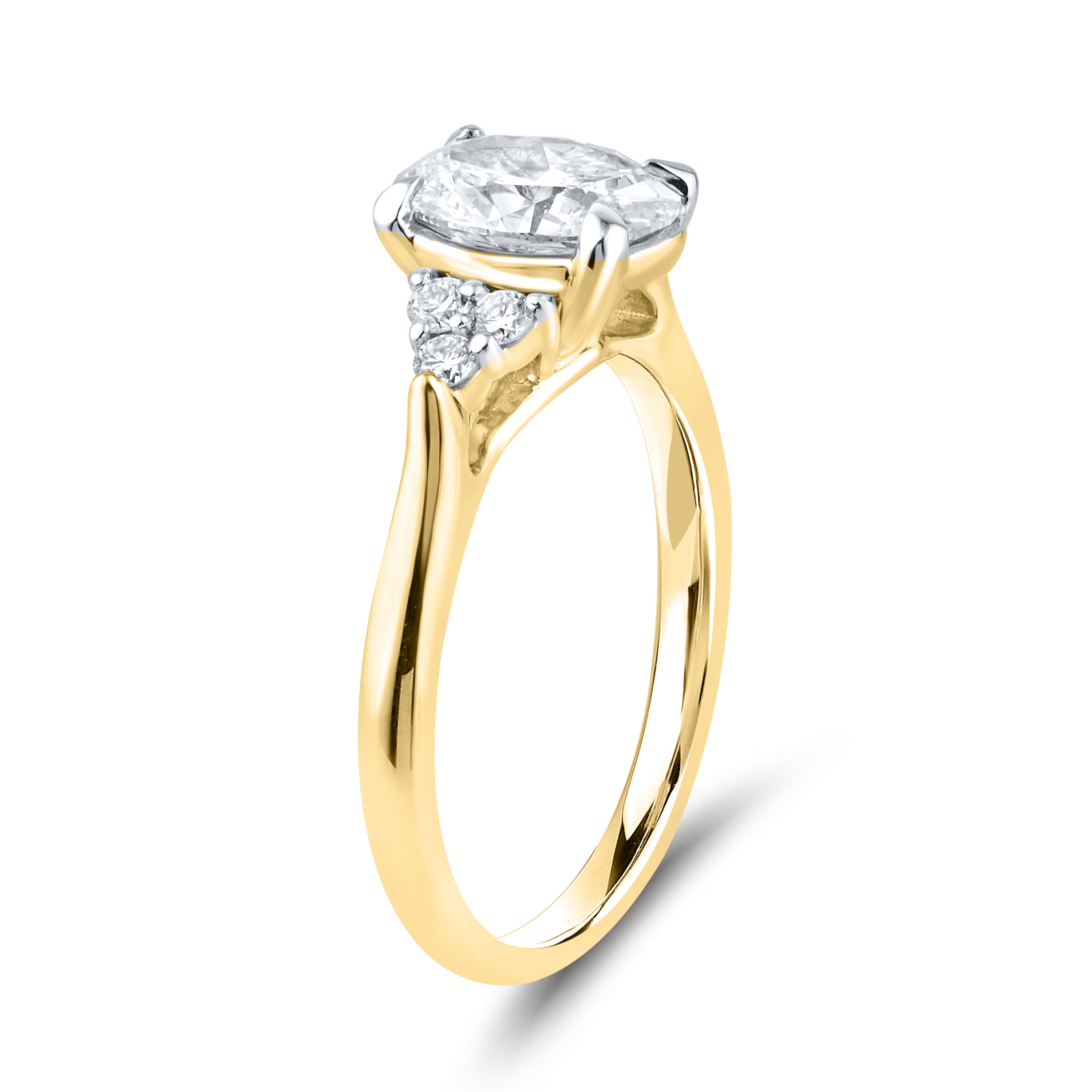 14kt White Gold 1.69 CTW Lab Diamond Engagement Ring