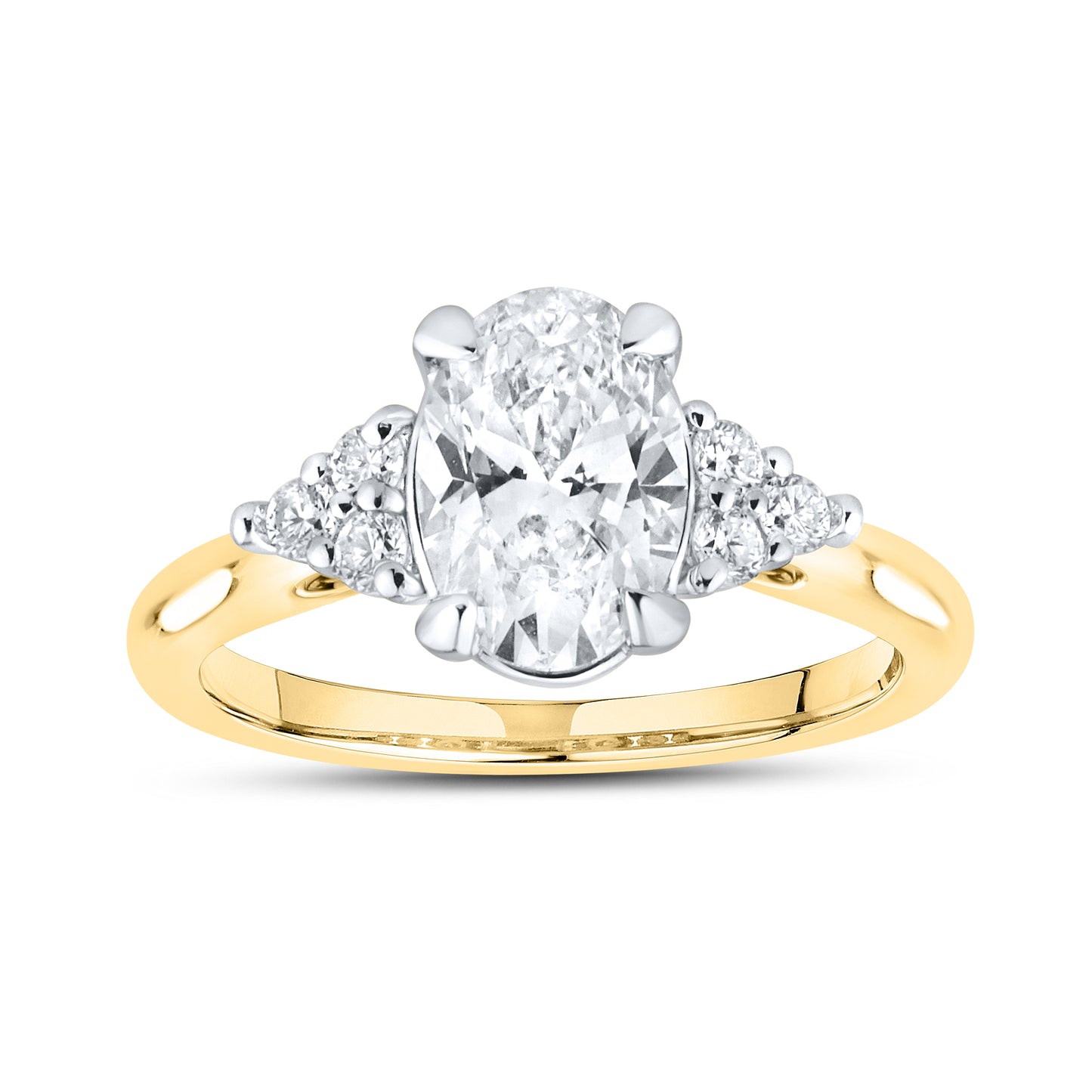 14kt Yellow Gold 1.69 CTW Lab Diamond Engagement Ring