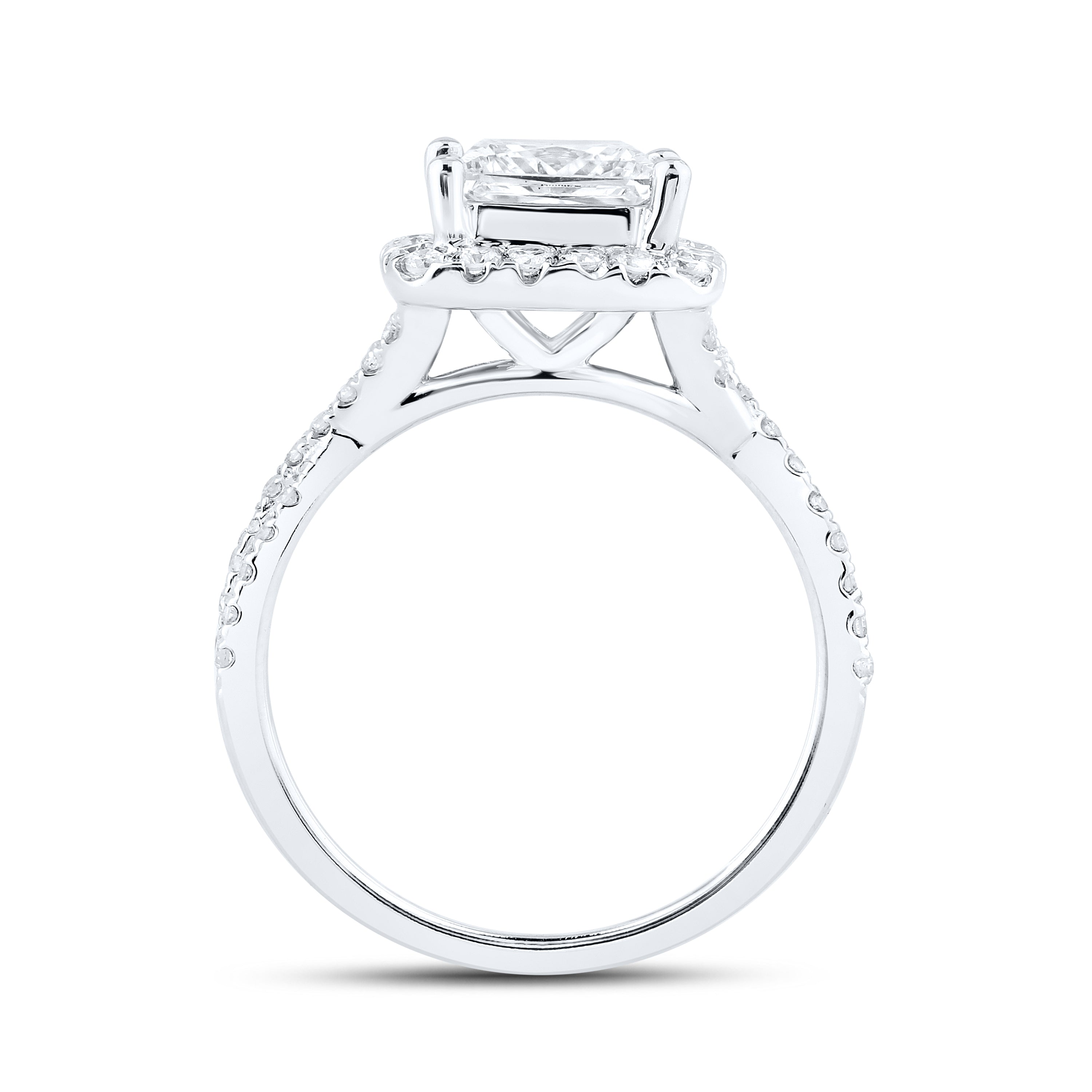 14kt White Gold 2.60 CTW Lab Diamond Engagement Ring