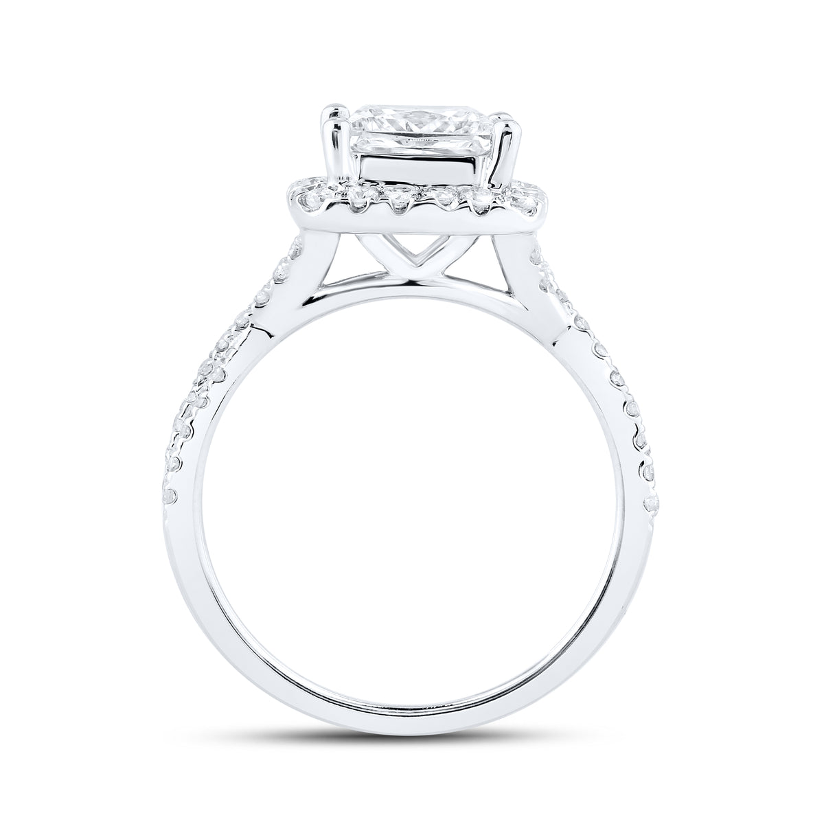 14kt White Gold 2.60 CTW Lab Diamond Engagement Ring