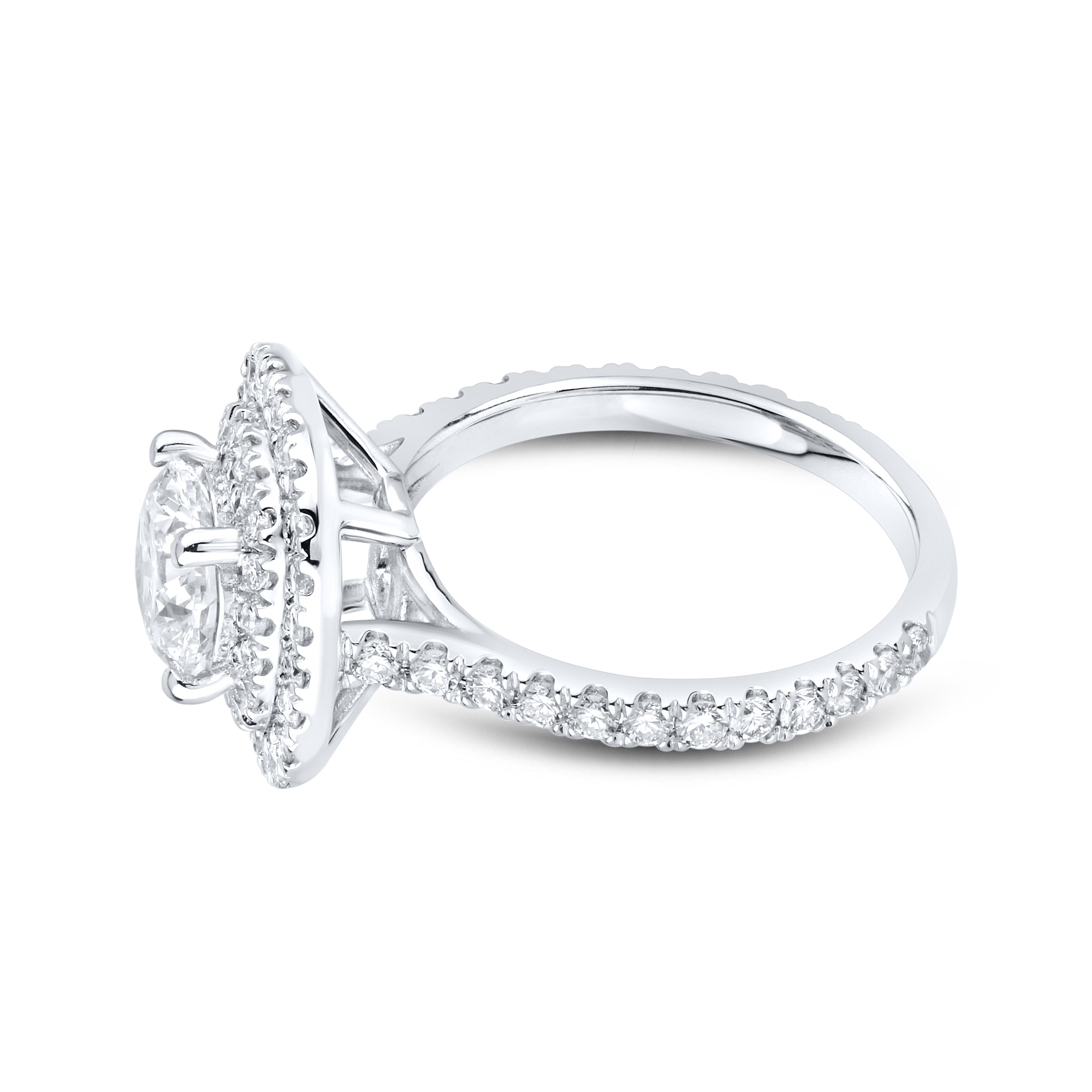14kt White Gold 2.64 CTW Lab Diamond Bridal Ring