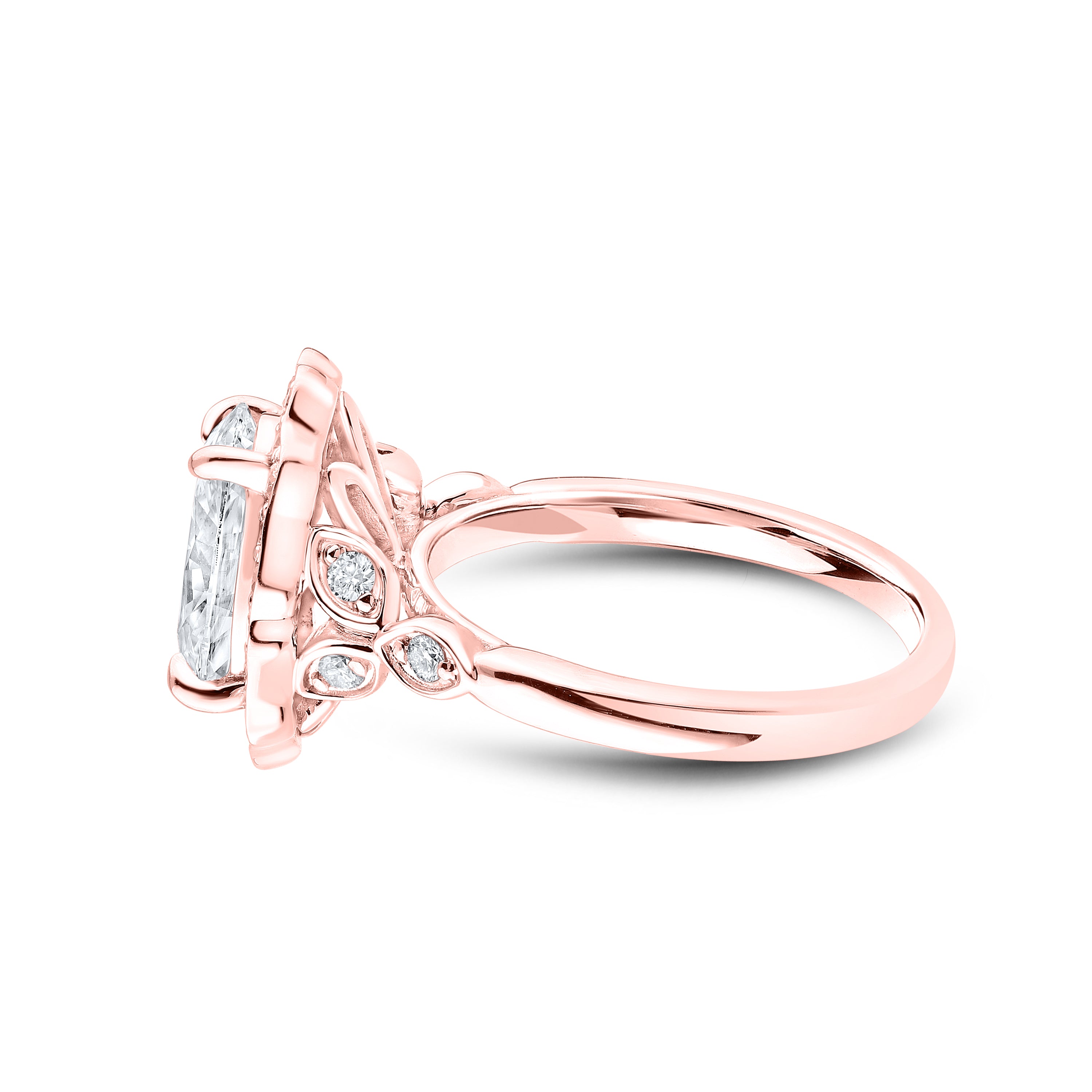 14kt Rose Gold 2.33 CTW Lab Diamond Engagement Ring