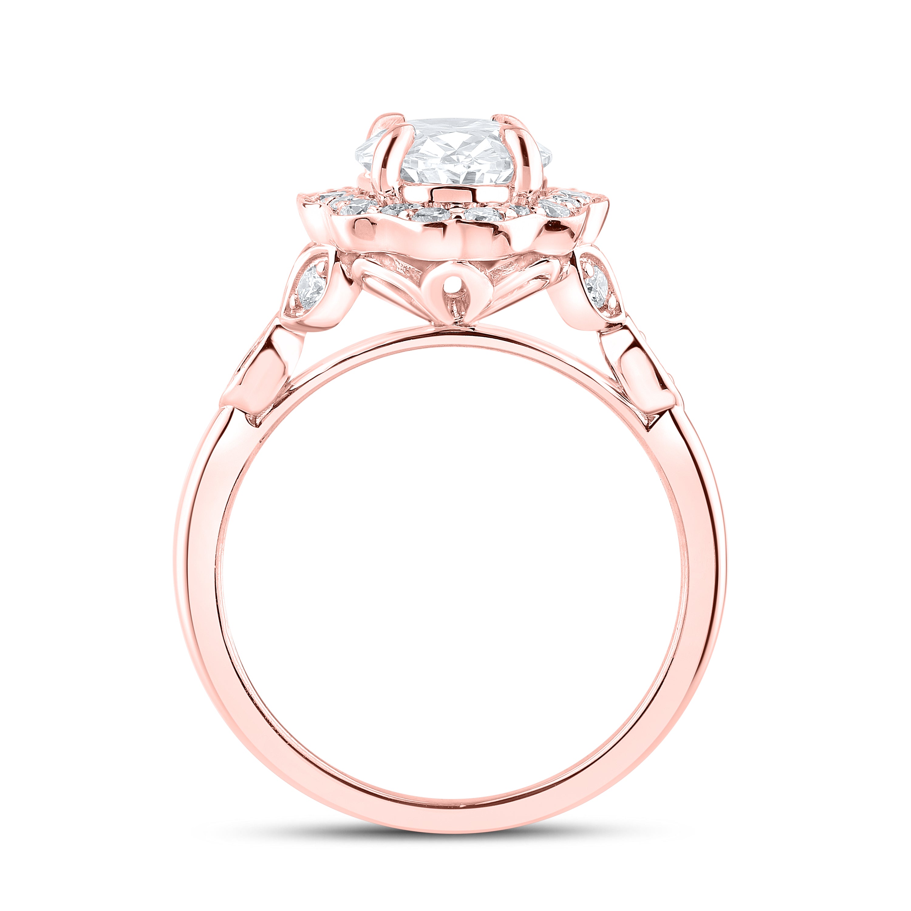 14kt Rose Gold 2.33 CTW Lab Diamond Engagement Ring