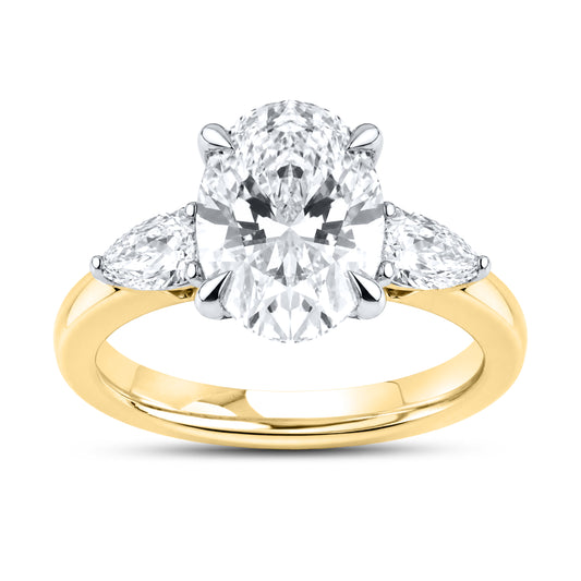14kt Yellow Gold 2.32 CTW  Lab Diamond Engagement Ring