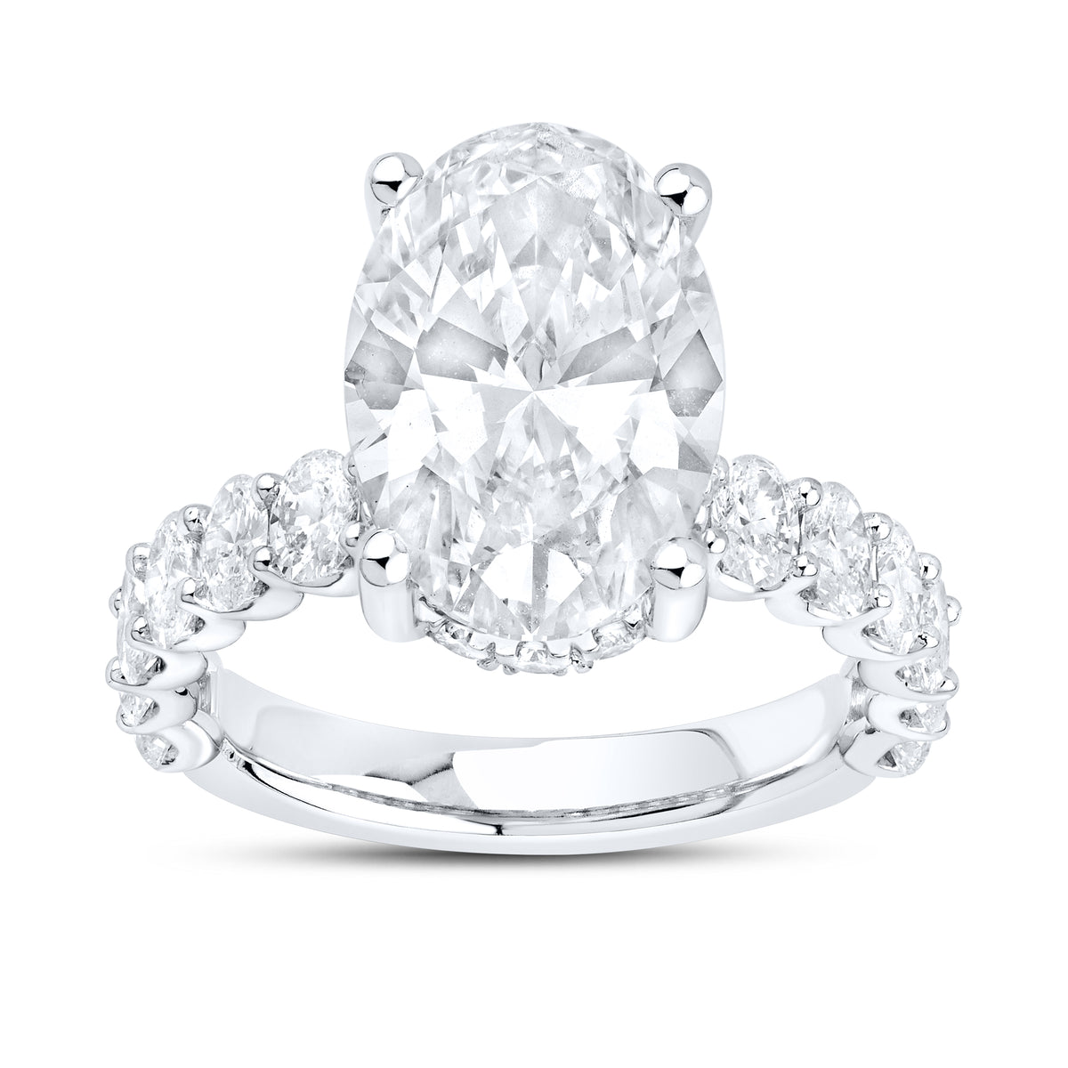 14kt White Gold 4.26 CTW Lab Diamond Engagement Ring