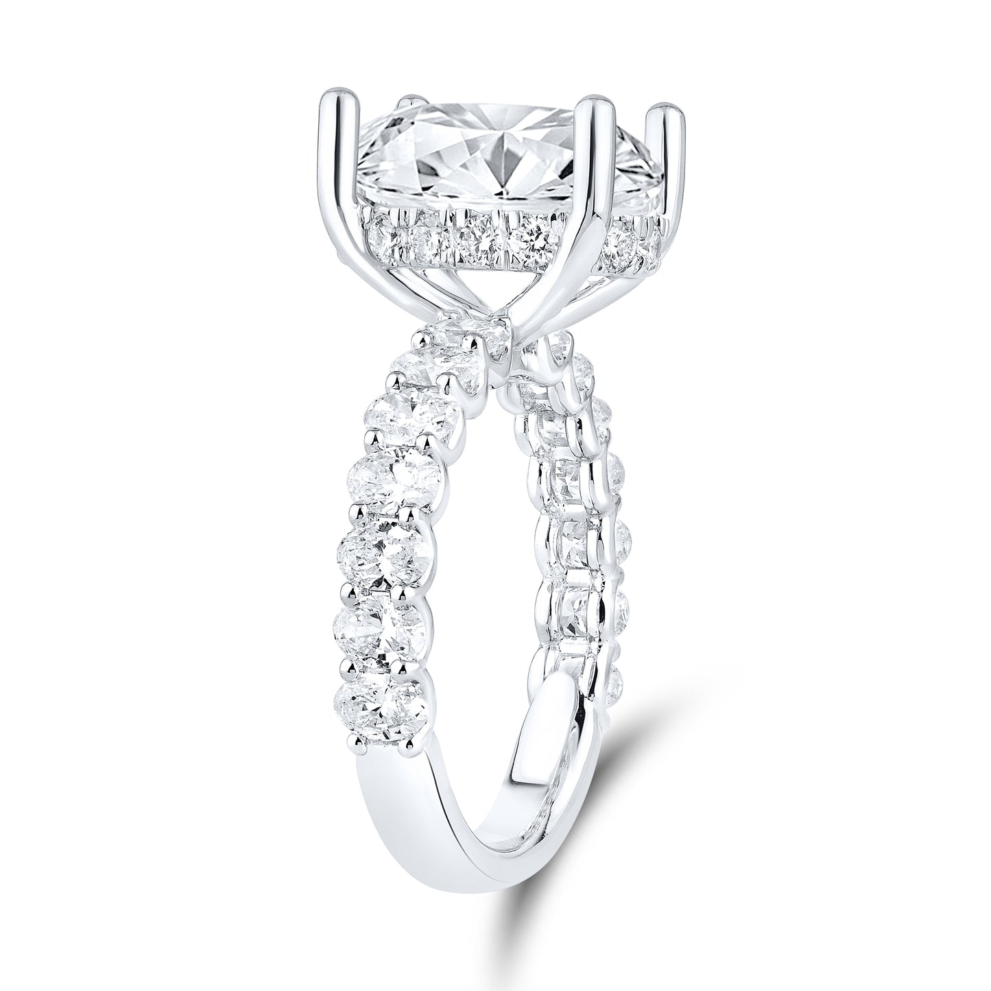 14kt White Gold 4.26 CTW Lab Diamond Engagement Ring