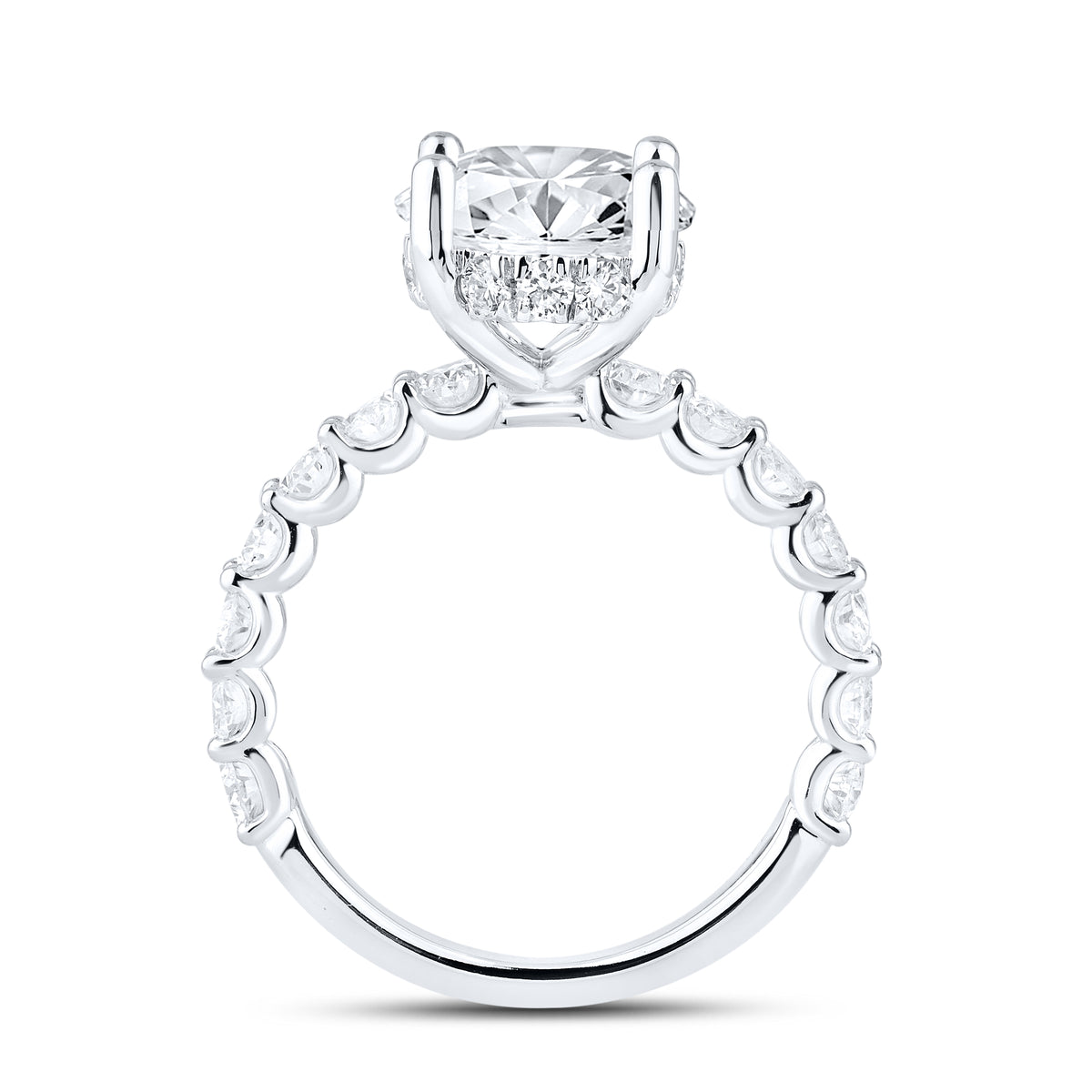 14kt White Gold 4.26 CTW Lab Diamond Engagement Ring