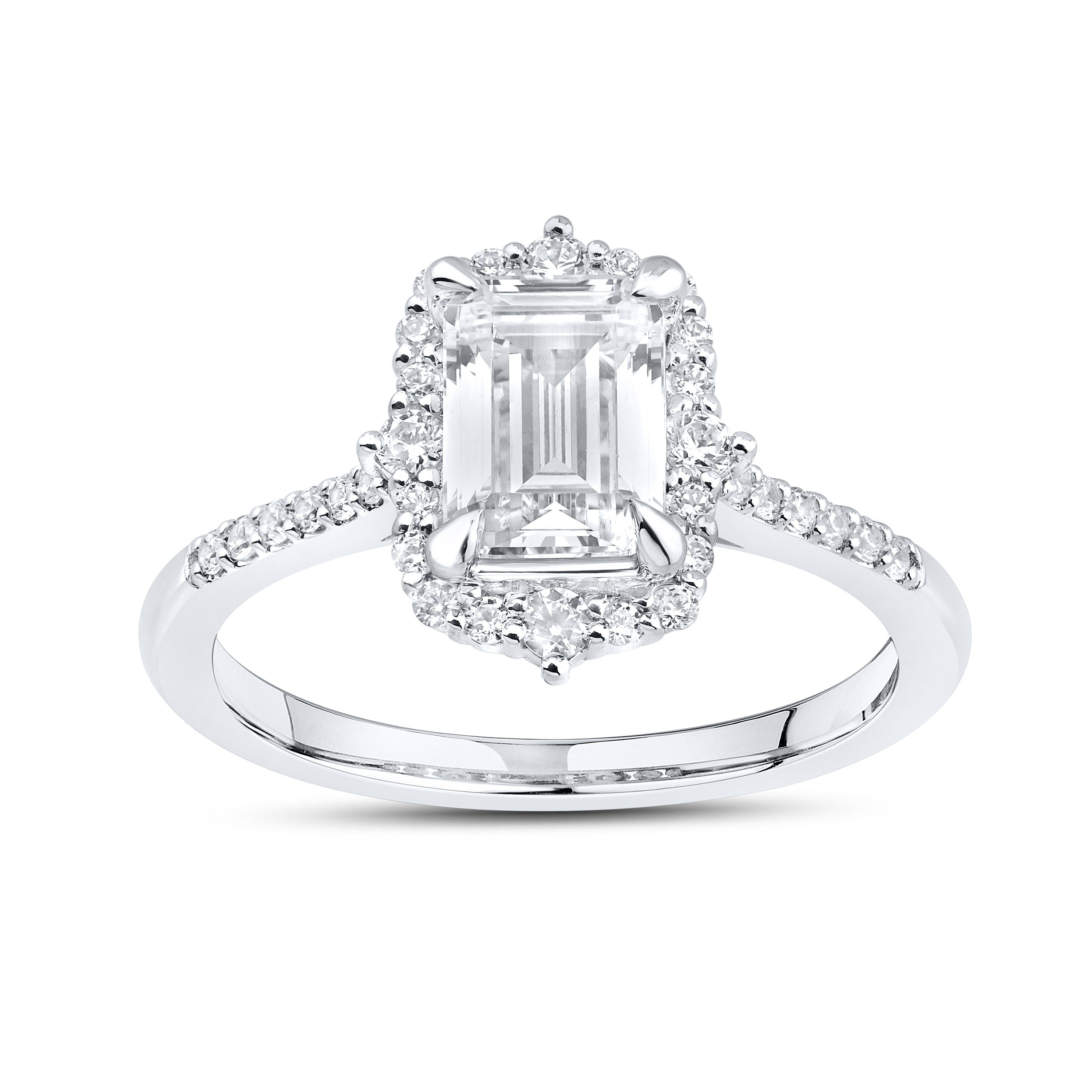 14kt White Gold 1.78 CTW Lab Diamond Engagement Ring