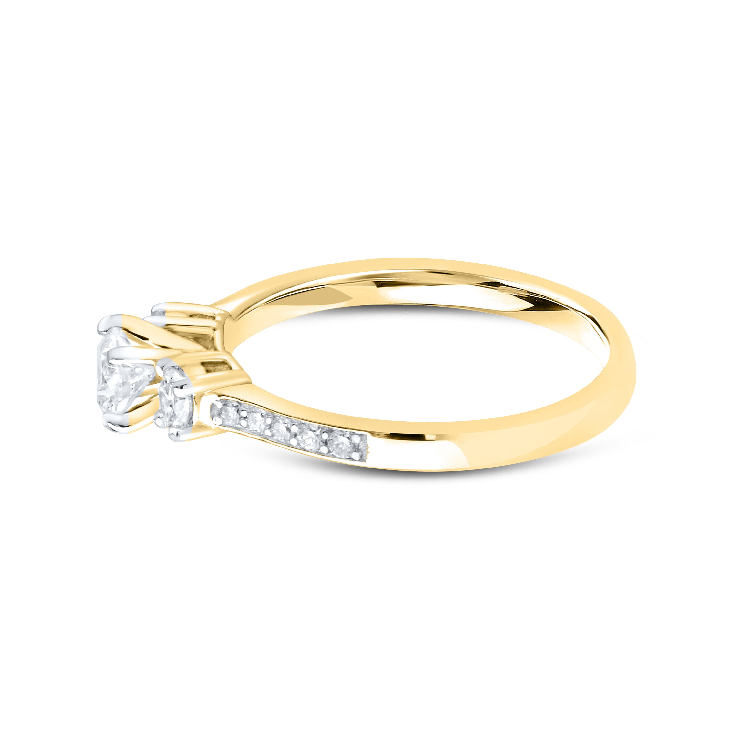 14kt Yellow Gold 0.56 CTW Lab Diamond Engagement Ring