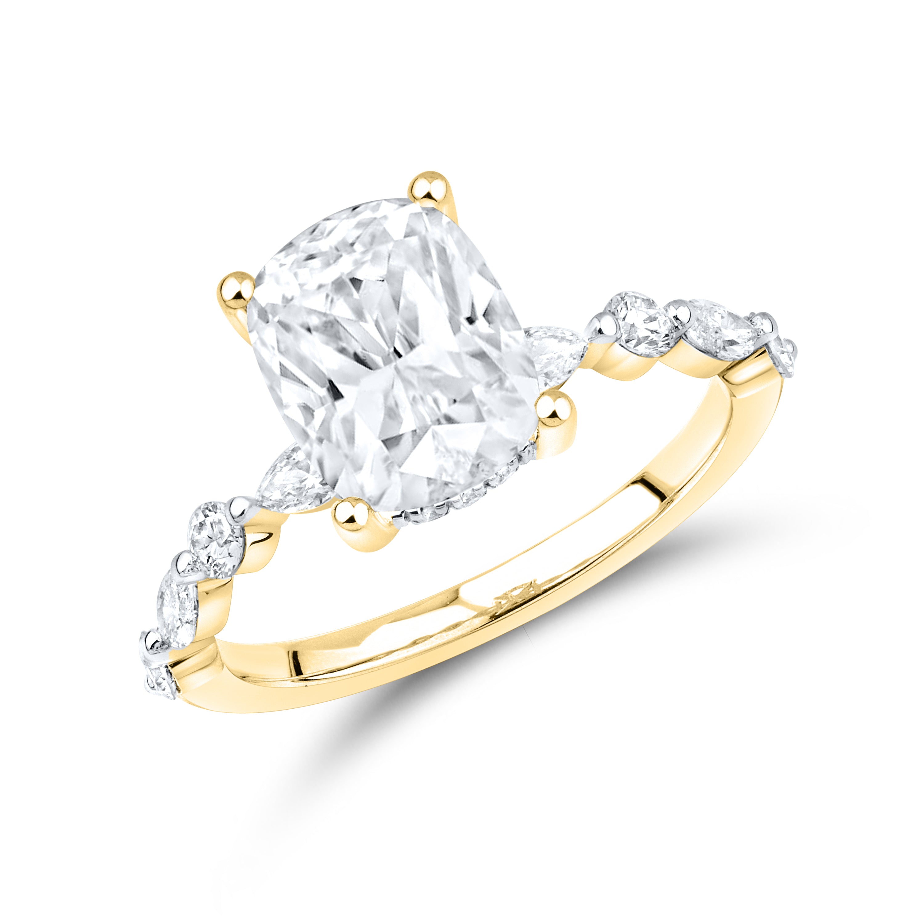 14kt Yellow Gold 2.50 CTW Lab Diamond Engagement Ring