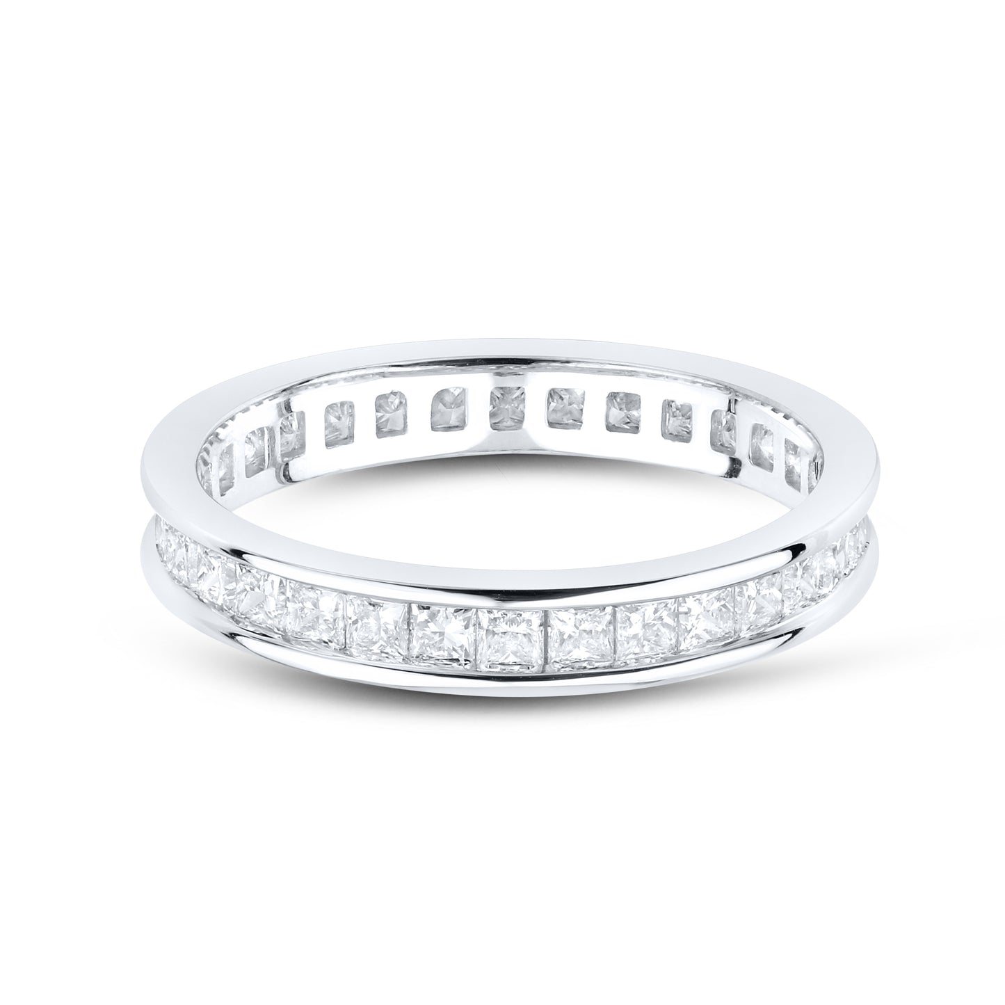 14kt White Gold 1.24 CTW Lab Diamond Ladies Eternity Band