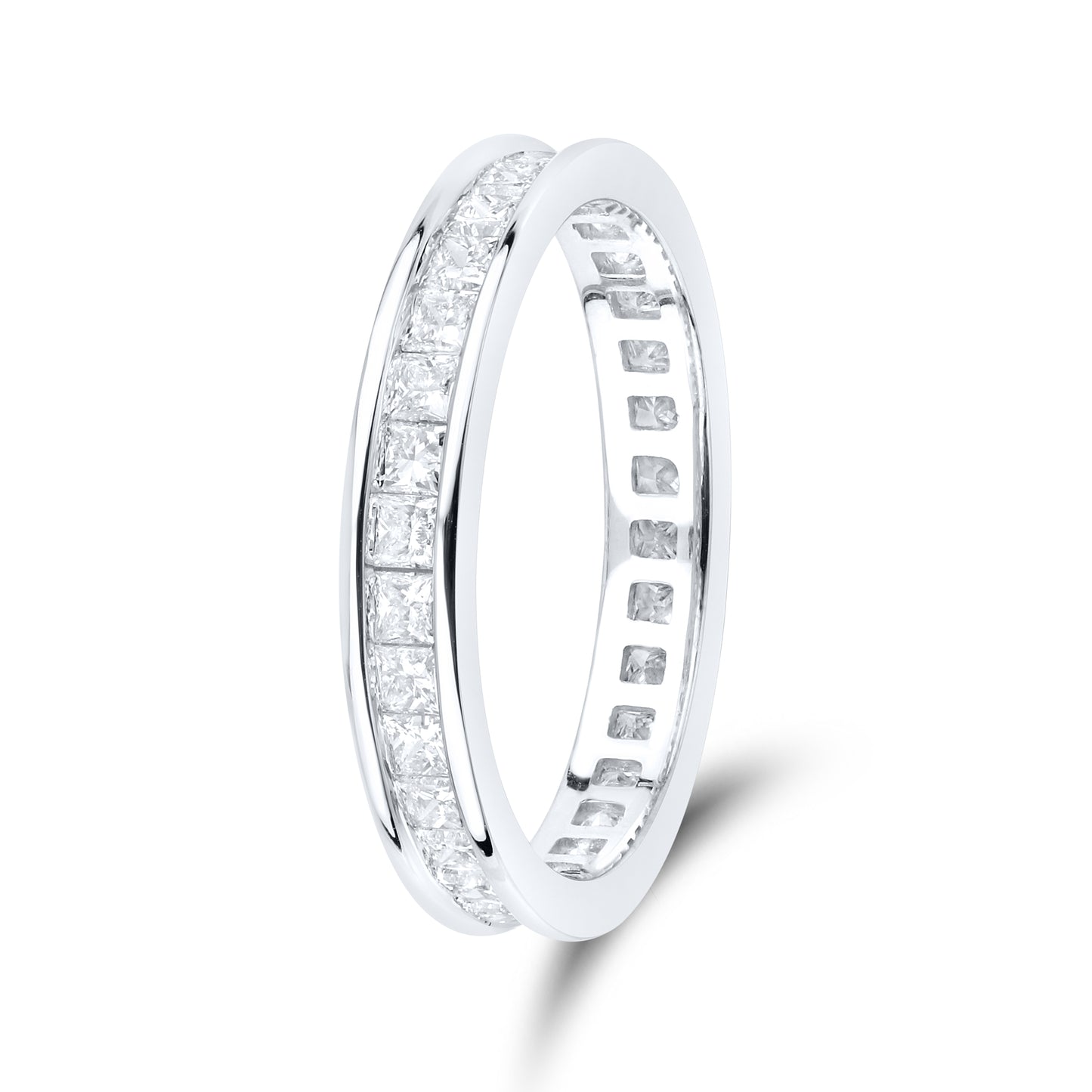 14kt White Gold 1.24 CTW Lab Diamond Ladies Eternity Band