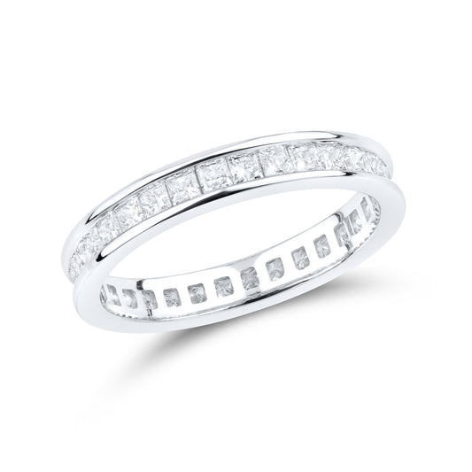 14kt White Gold 1.24 CTW Lab Diamond Ladies Eternity Band