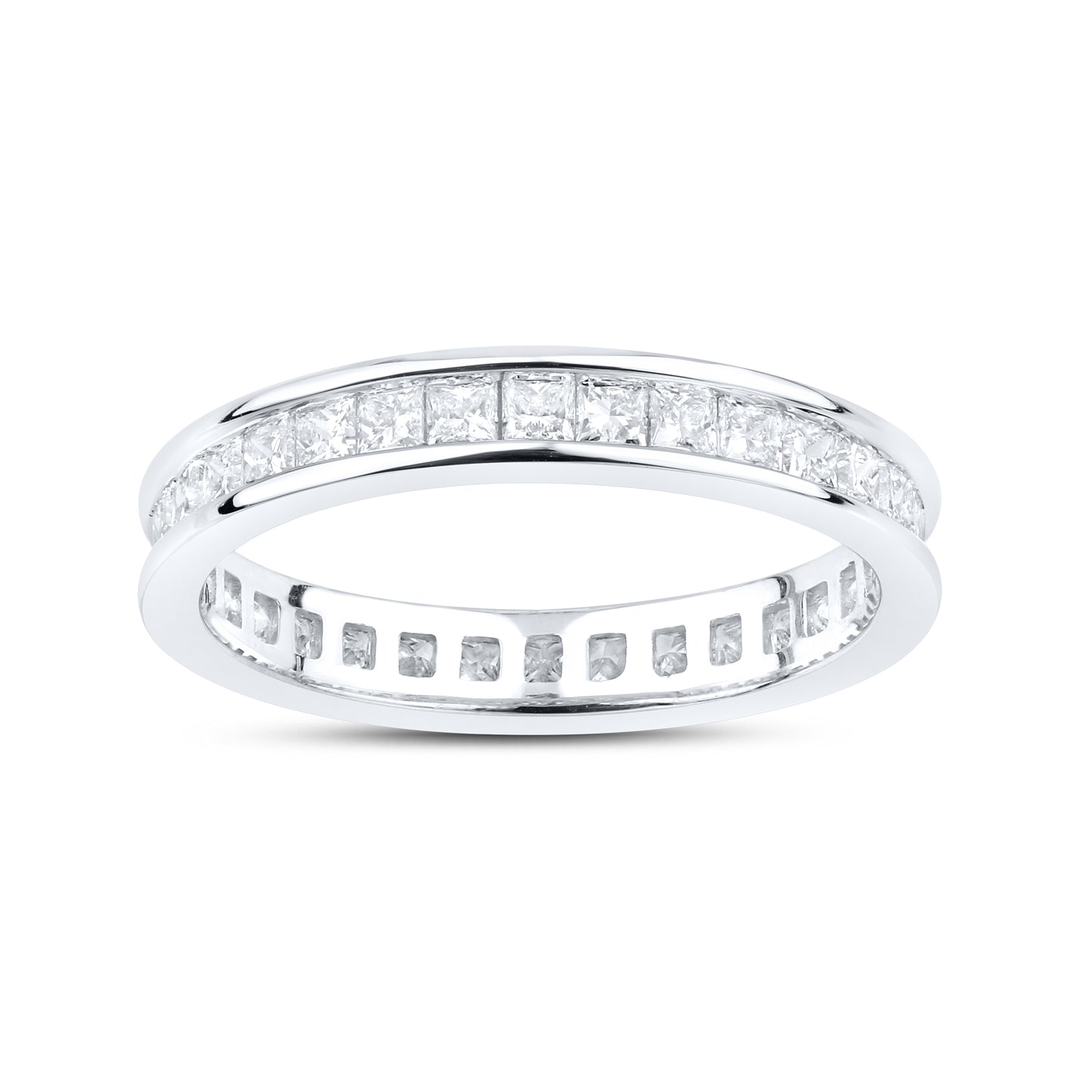 14kt White Gold 1.24 CTW Lab Diamond Ladies Eternity Band