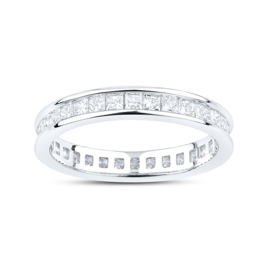14kt White Gold 1.24 CTW Lab Diamond Ladies Eternity Band