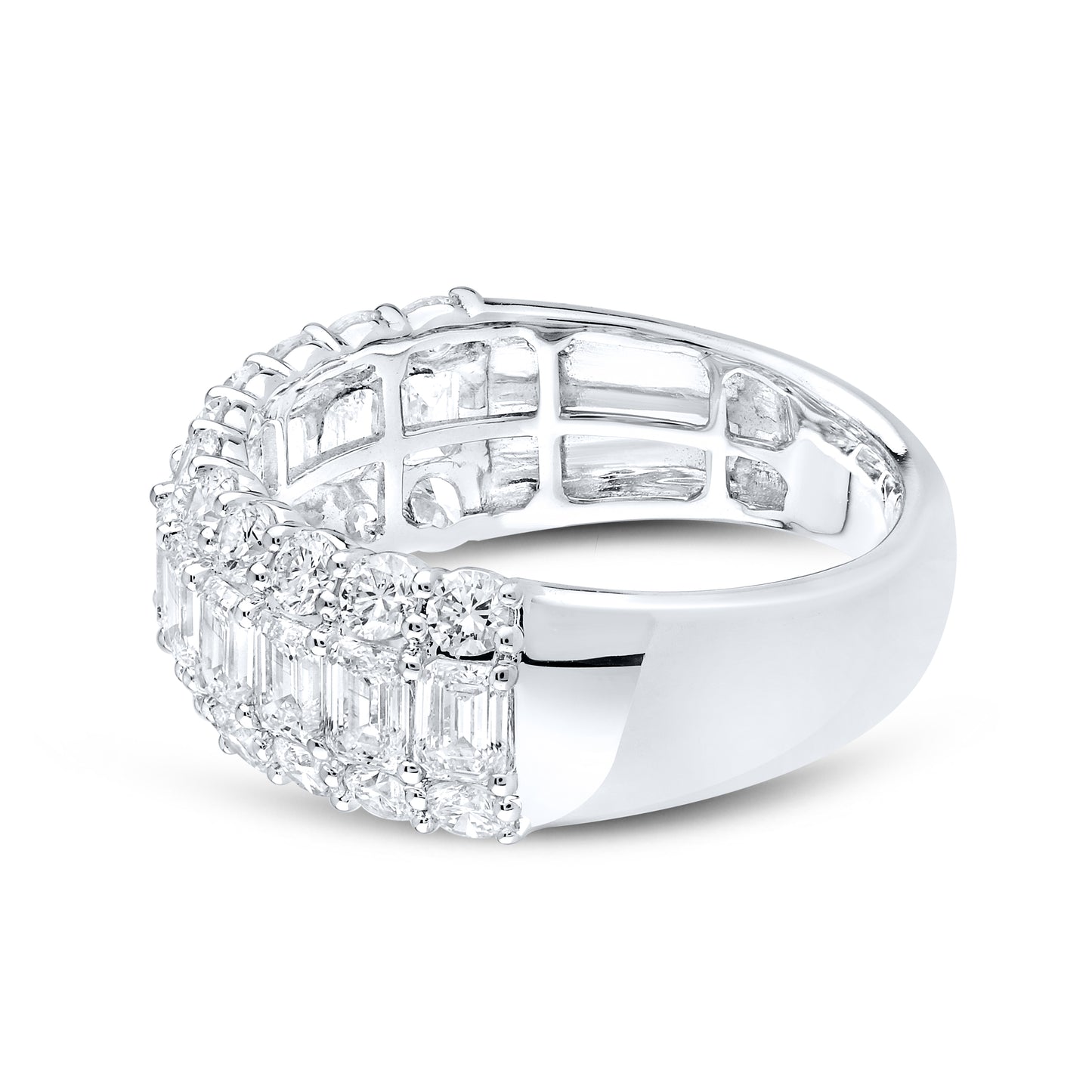 14kt White Gold 2.50 CTW Lab Diamond Ladies Band