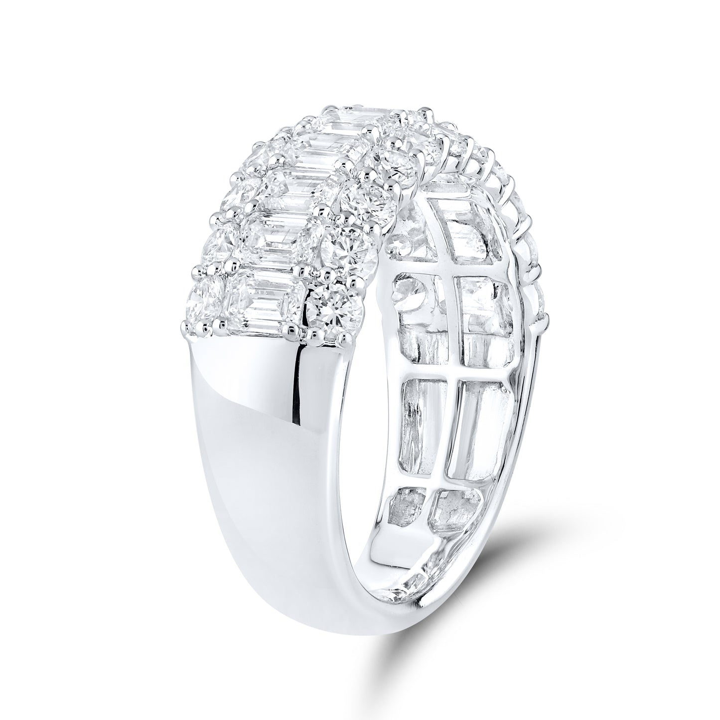 14kt White Gold 2.50 CTW Lab Diamond Ladies Band