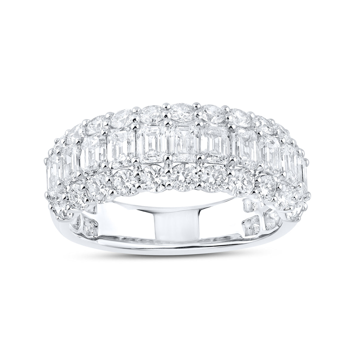 14kt White Gold 2.50 CTW Lab Diamond Ladies Band