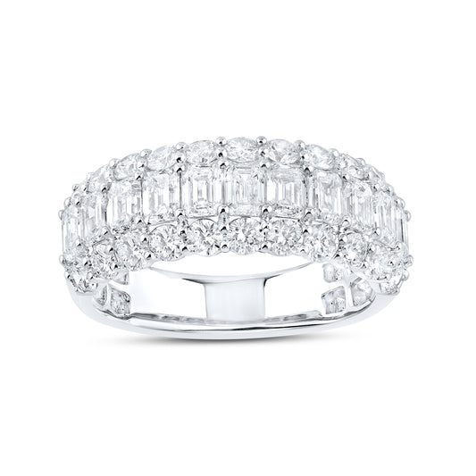 14kt White Gold 2.50 CTW Lab Diamond Ladies Band