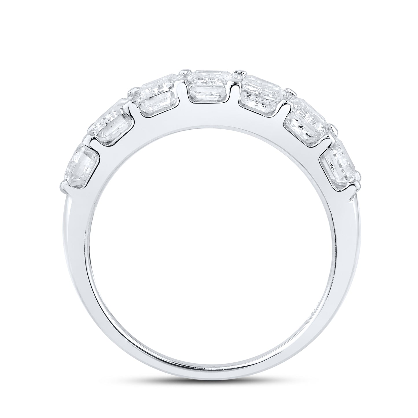 14kt White Gold 2.63CTW Lab Diamond Ladies  Band