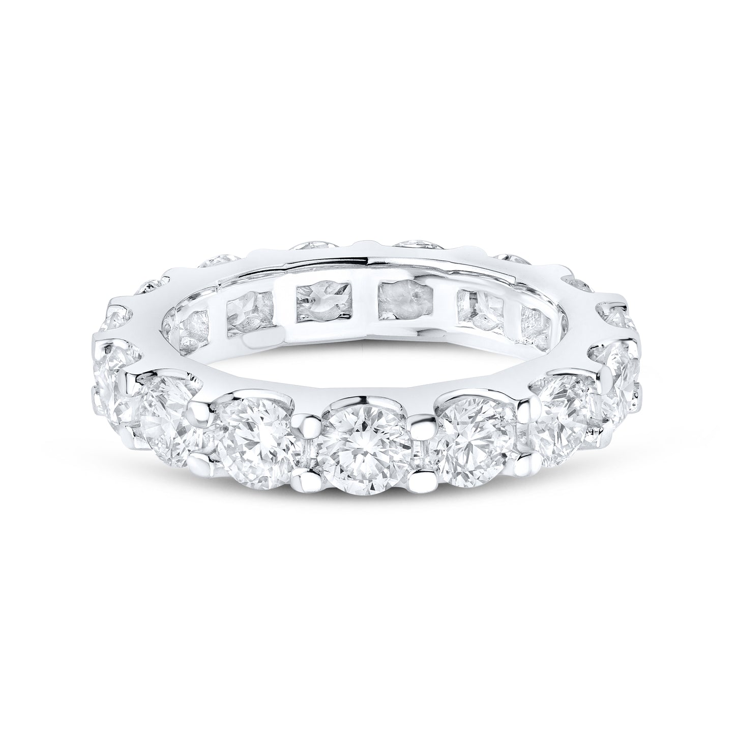 14kt White Gold 3.75 CTW Lab Diamond Ladies Band