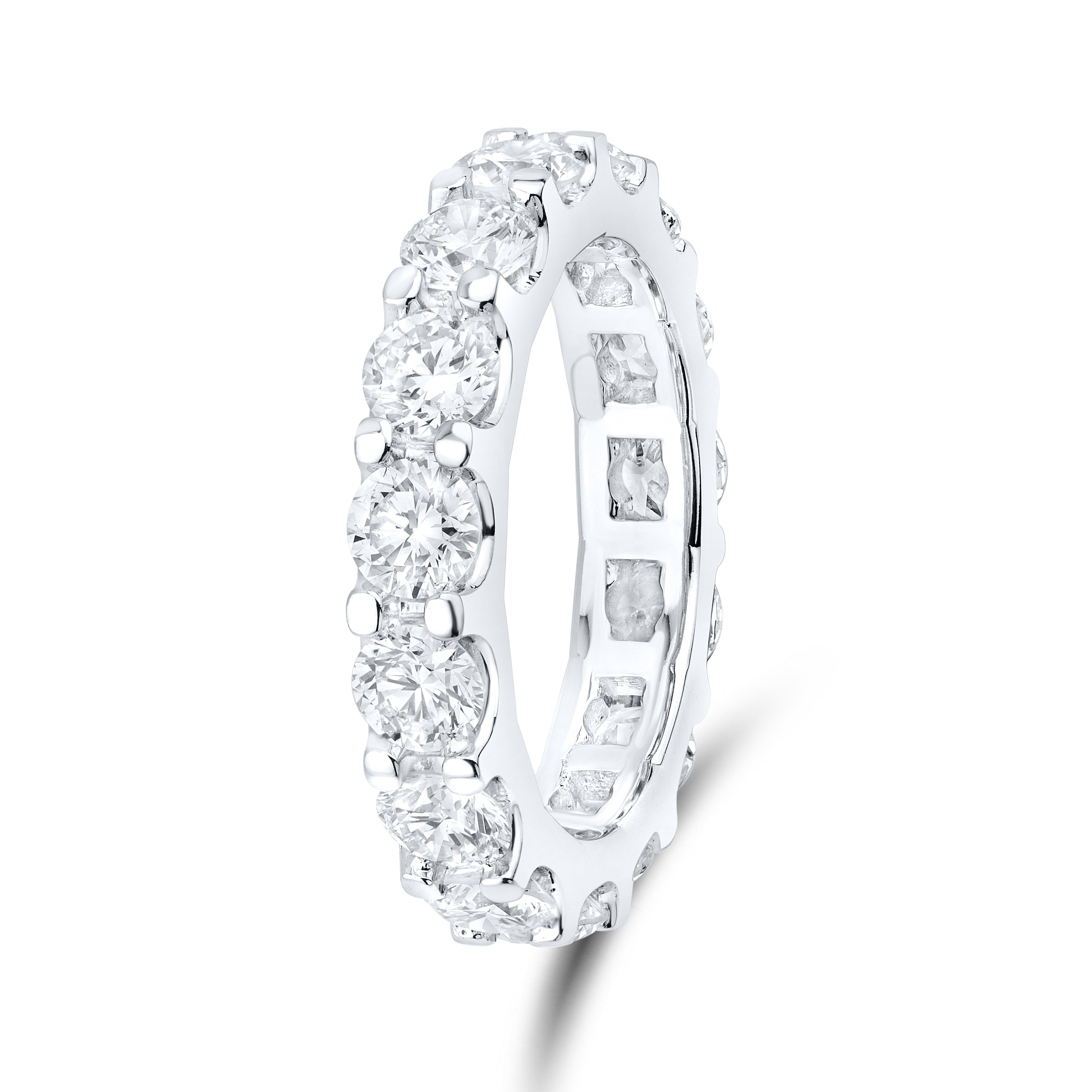 14kt White Gold 3.75 CTW Lab Diamond Ladies Band