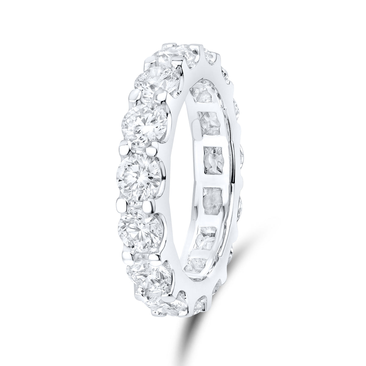 14kt White Gold 3.75 CTW Lab Diamond Ladies Band