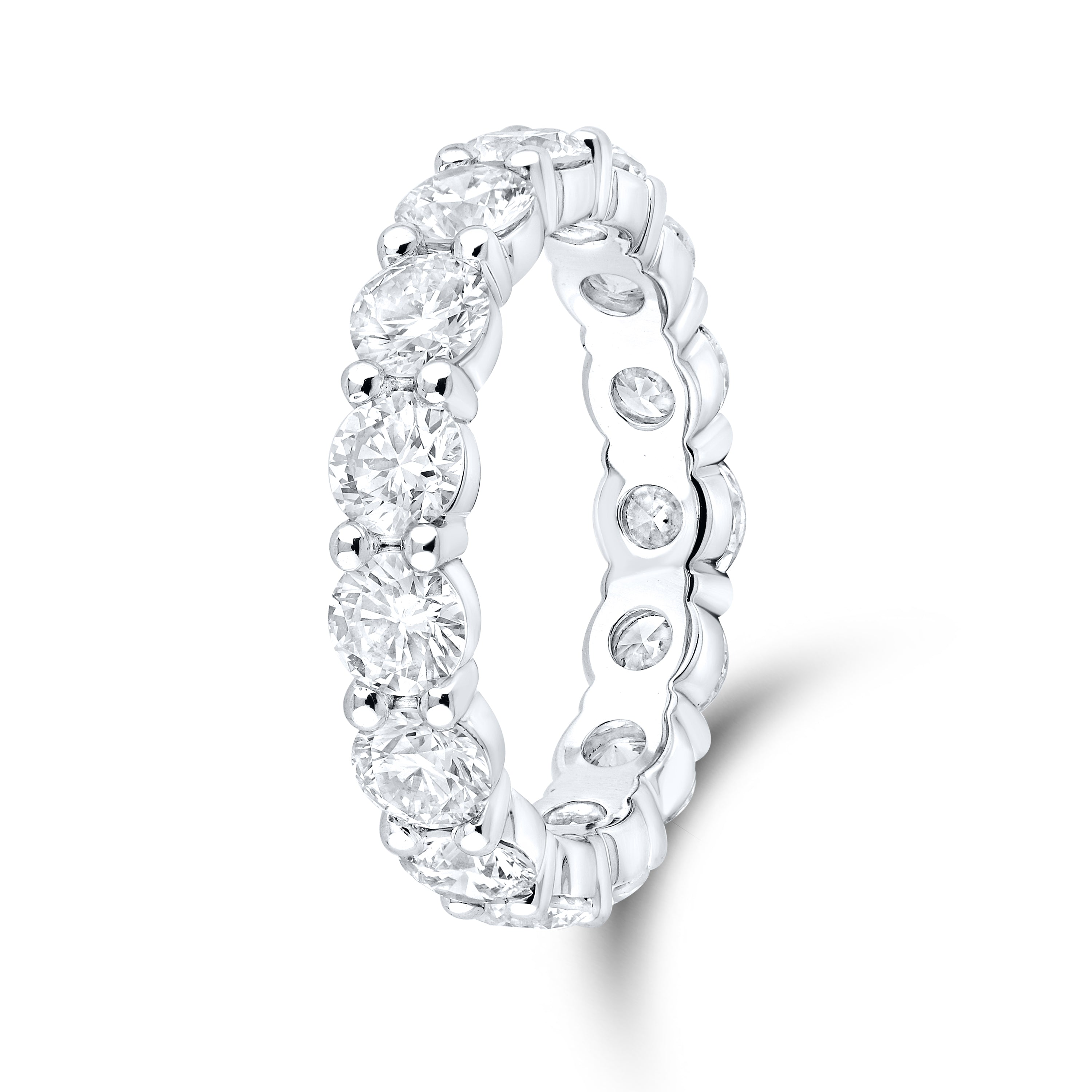 14kt White Gold 3.75 CTW Lab Diamond Eternity Ladies Band