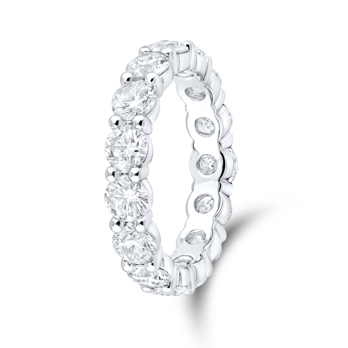 14kt White Gold 3.75 CTW Lab Diamond Eternity Ladies Band
