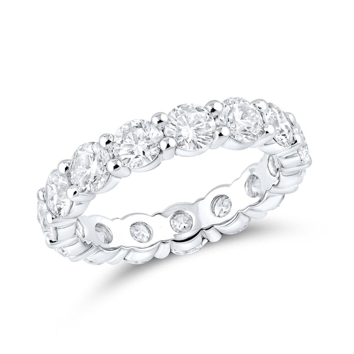 14kt White Gold 3.75 CTW Lab Diamond Eternity Ladies Band