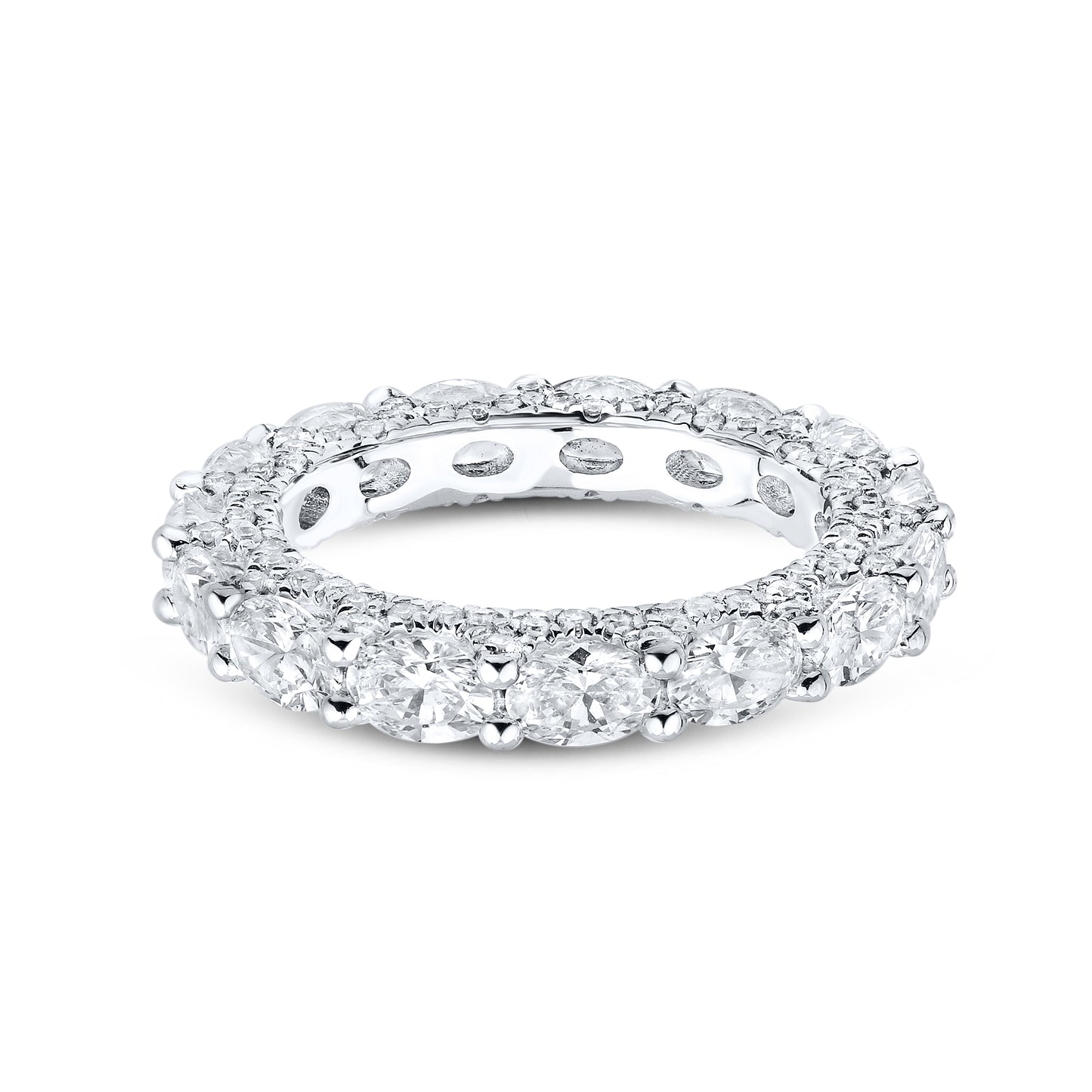 14kt White Gold 3.63 CTW Lab Diamond Ladies Band