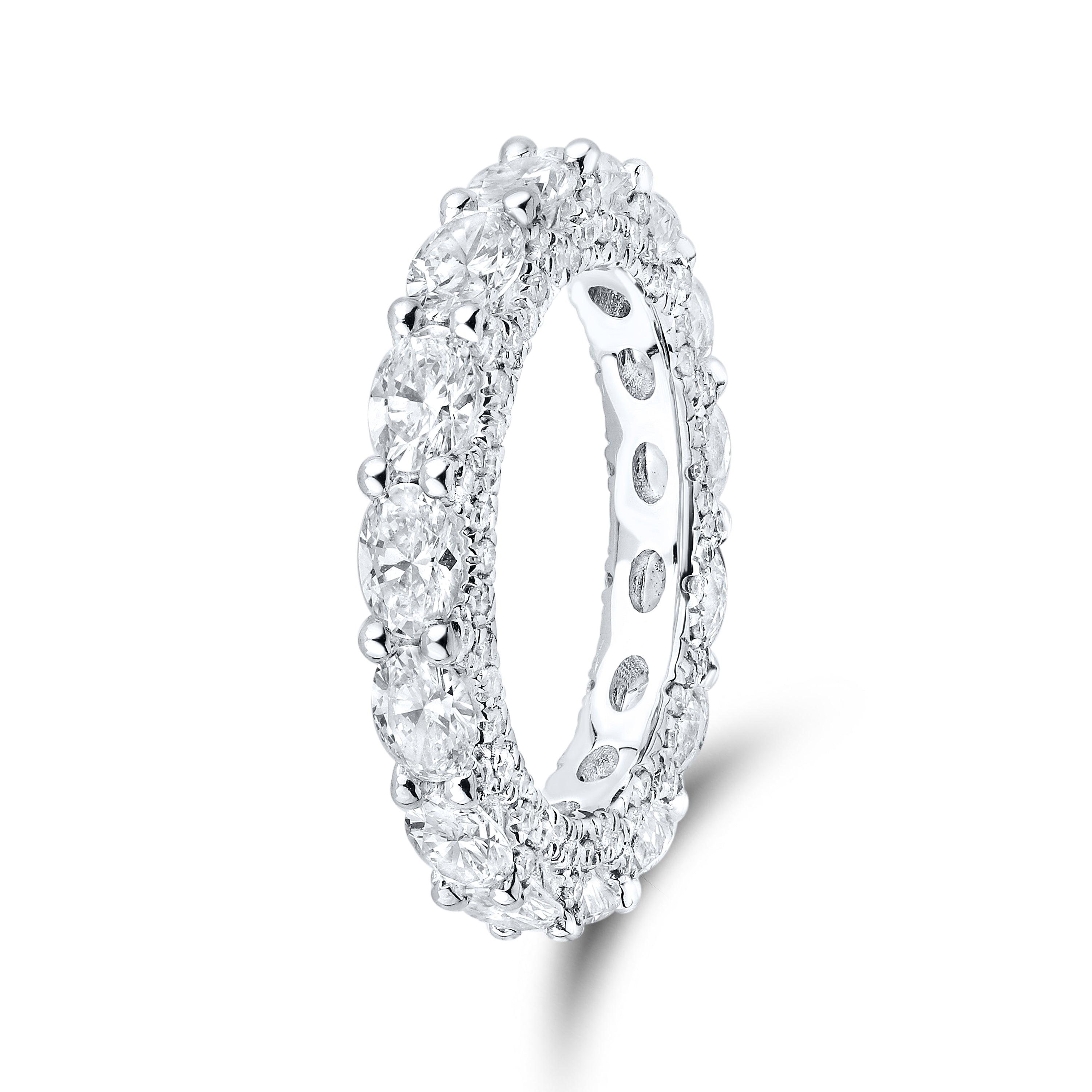 14kt White Gold 3.63 CTW Lab Diamond Ladies Band